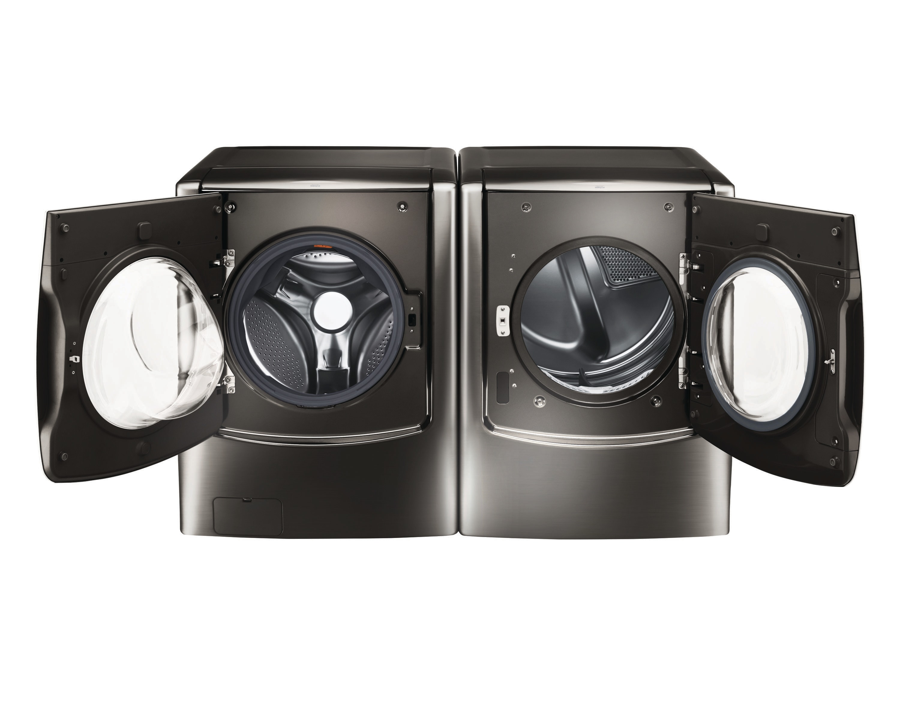 Lavadora Frontal LG SIGNATURE TWINWash de Alta Eficiencia con Ciclo de Vapor Inteligente de 5.8 pies cúbicos (Acero Inoxidable Negro) ENERGY STAR WM9500HKA