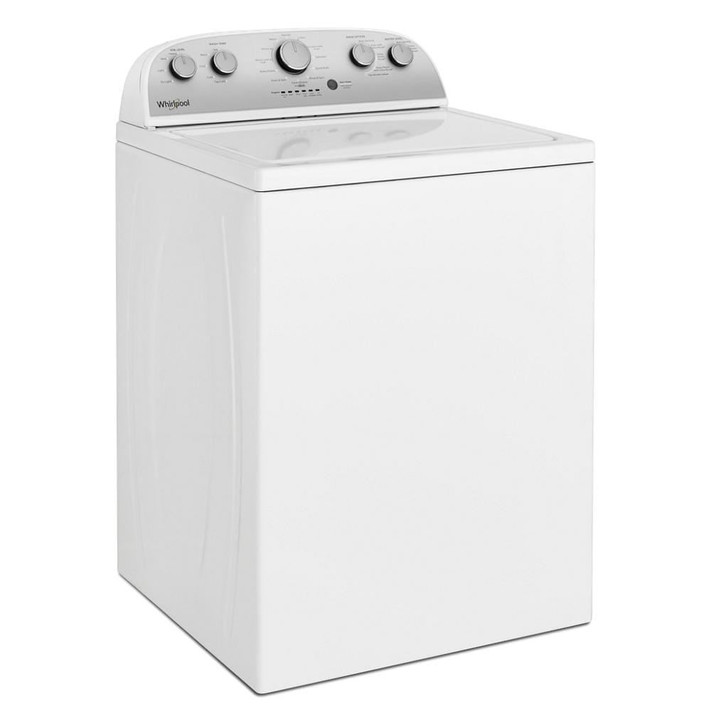 Lavadora de carga superior Whirlpool de alta eficiencia con agitador de 3.9 pies cúbicos (Blanca)