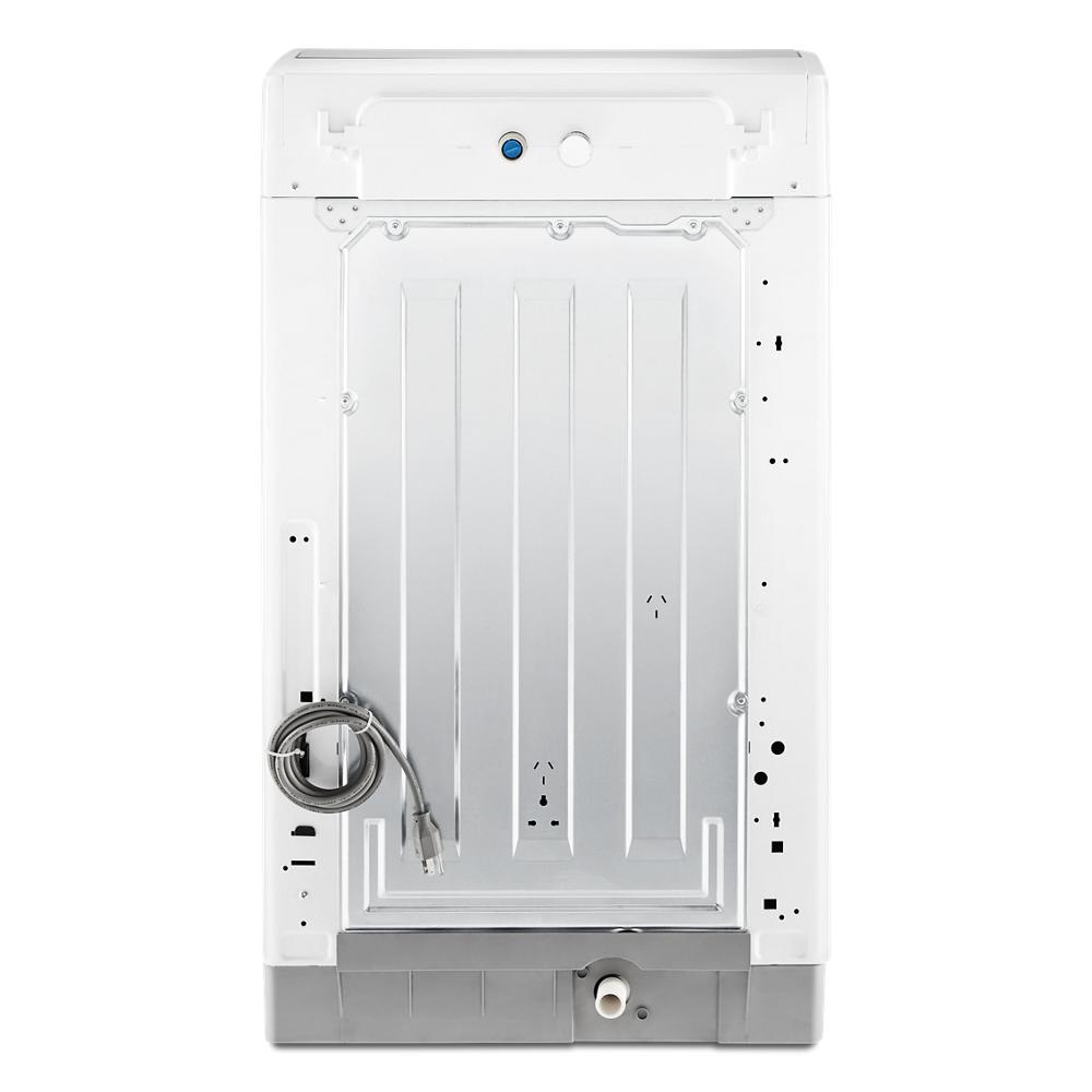Lavadora de carga superior portátil de 1.5 pies cúbicos con agitador (blanca)