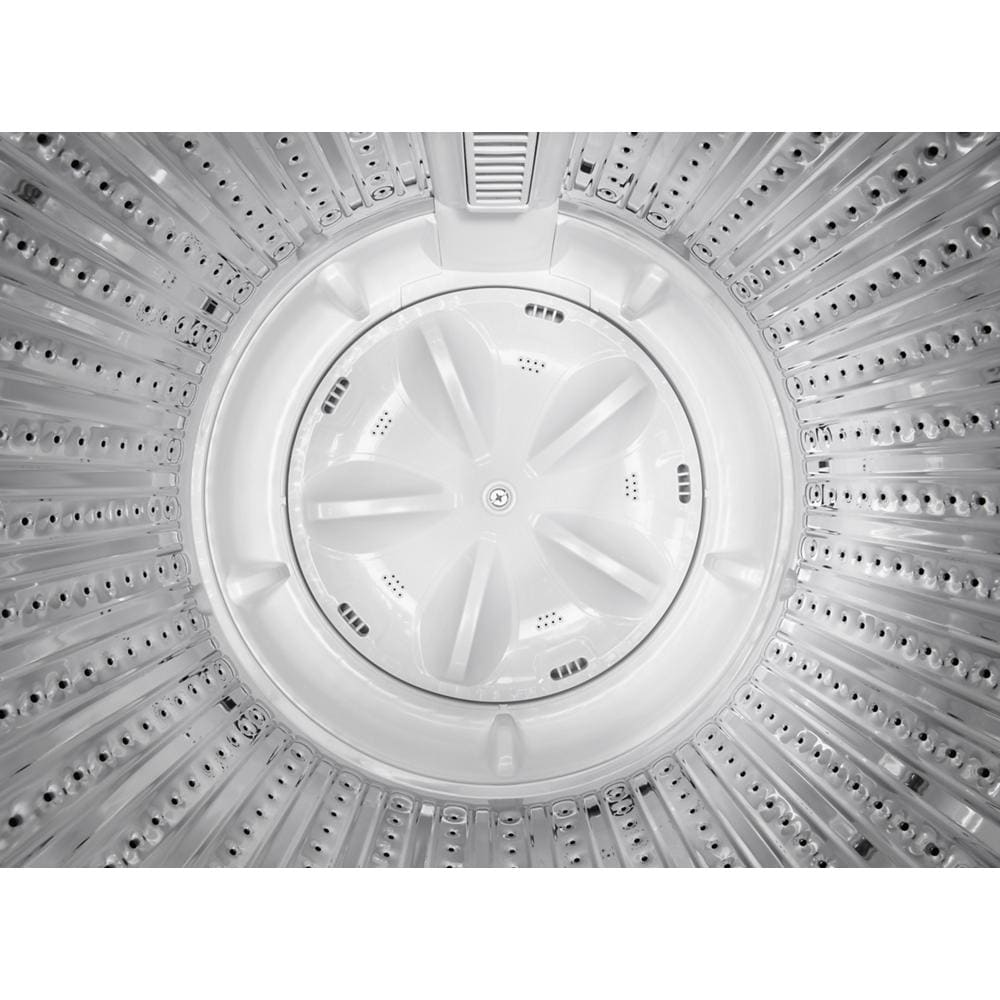 Lavadora de carga superior portátil de 1.5 pies cúbicos con agitador (blanca)