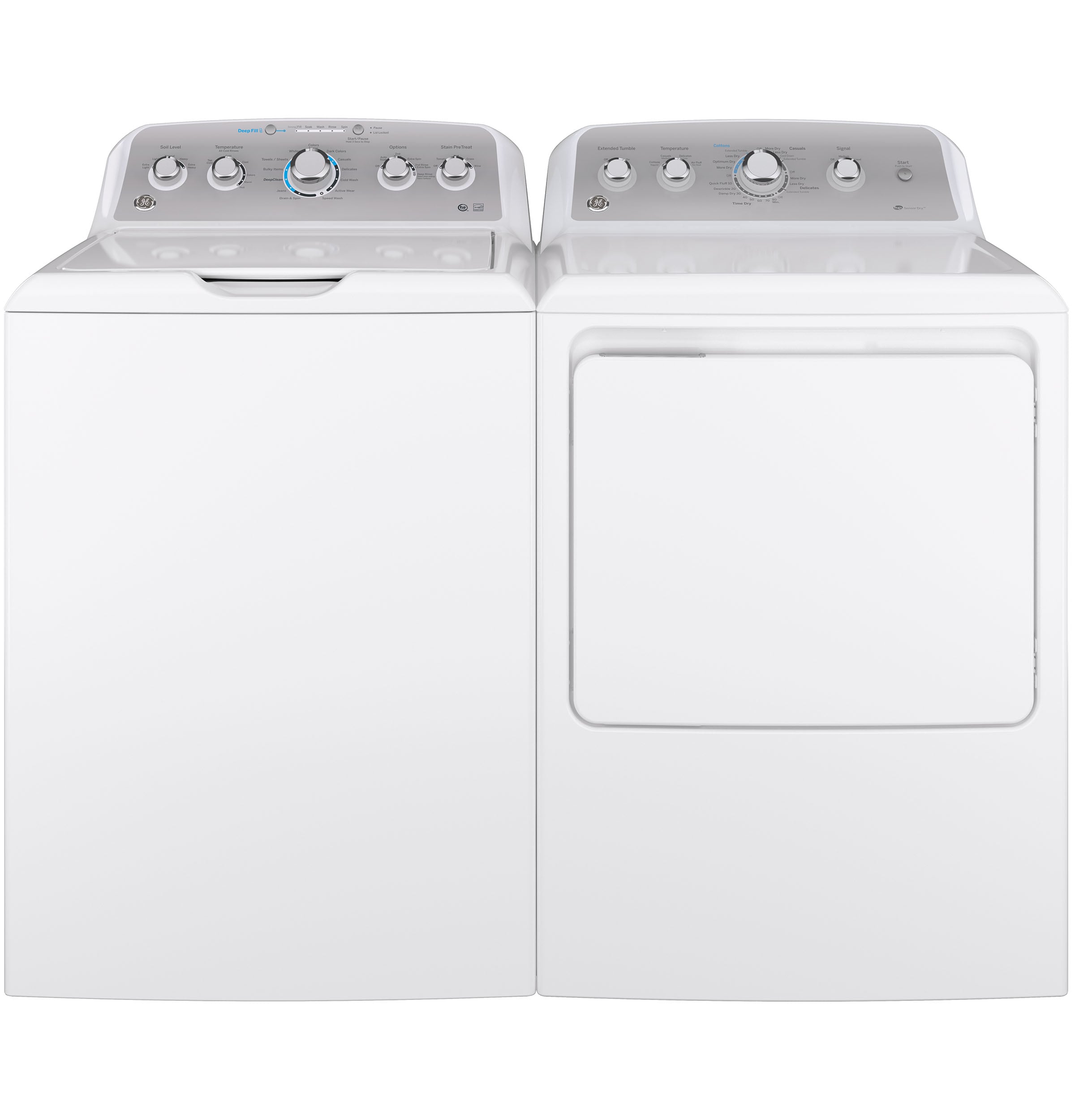 Lavadora de carga superior de alto rendimiento con agitador de 4.6 pies cúbicos (blanca) con certificación ENERGY STAR GE GTW500ASNWS