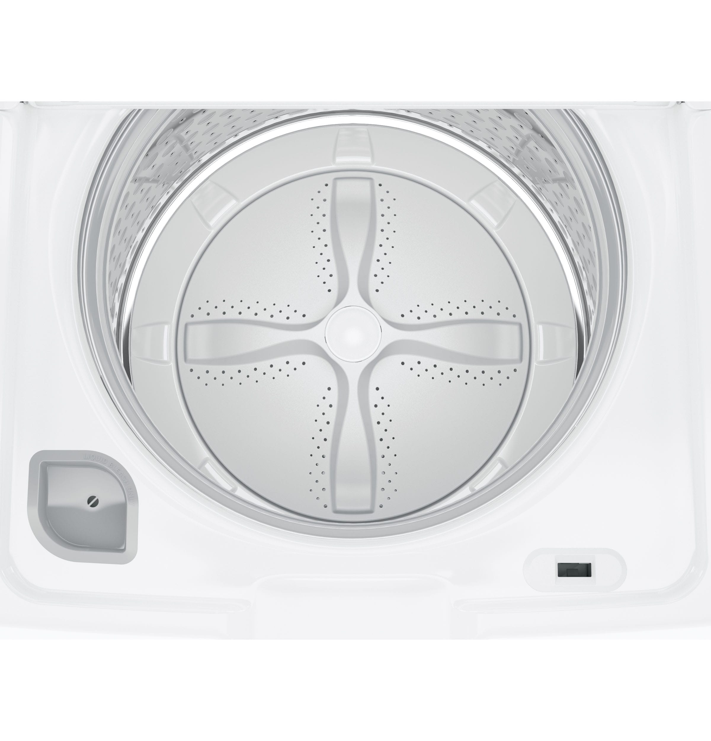 Lavadora de carga superior de alto rendimiento con agitador de 4.6 pies cúbicos (blanca) con certificación ENERGY STAR GE GTW500ASNWS
