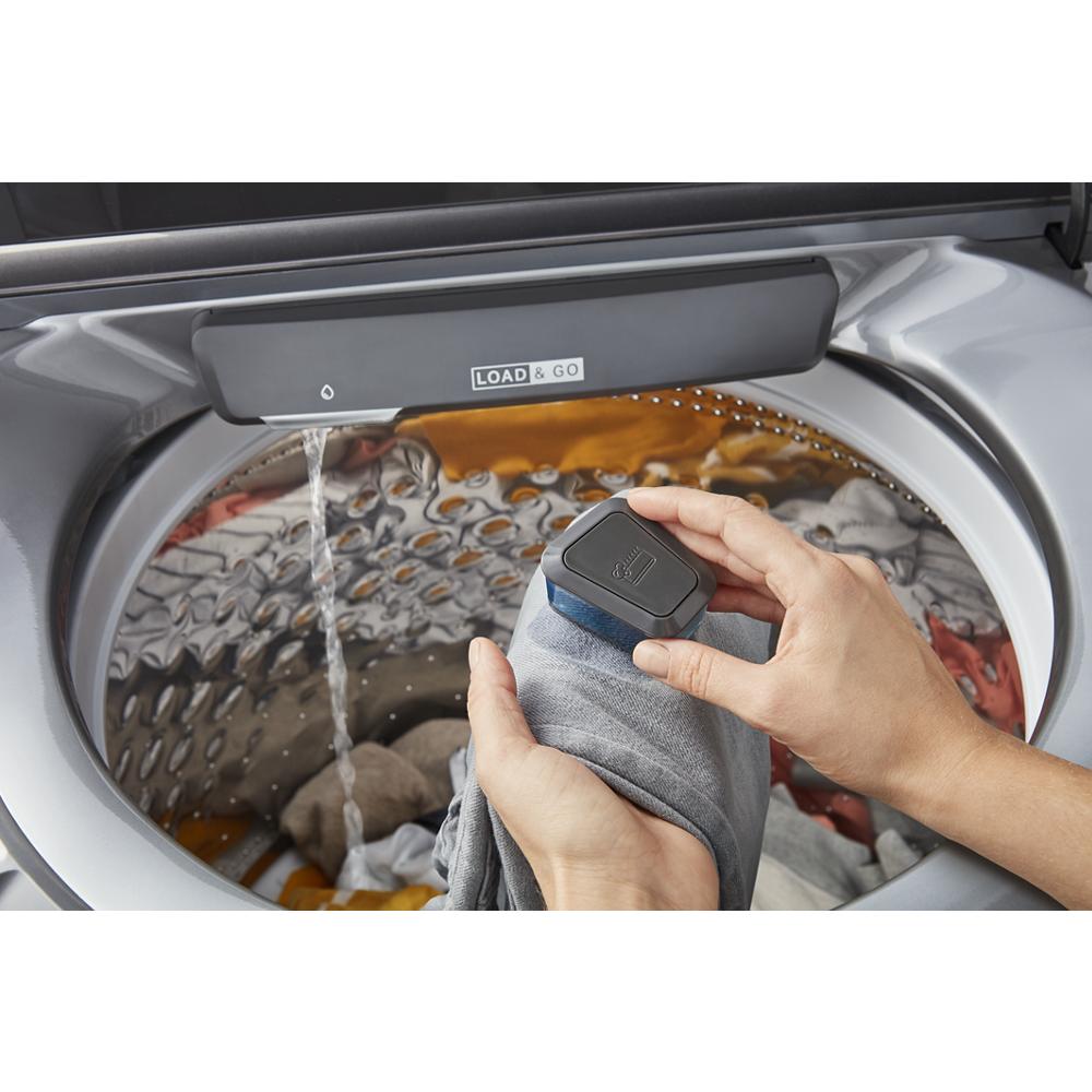 Lavadora de carga superior Whirlpool de alta eficiencia con impulsor de 4.8 pies cúbicos (color sombra de cromo)