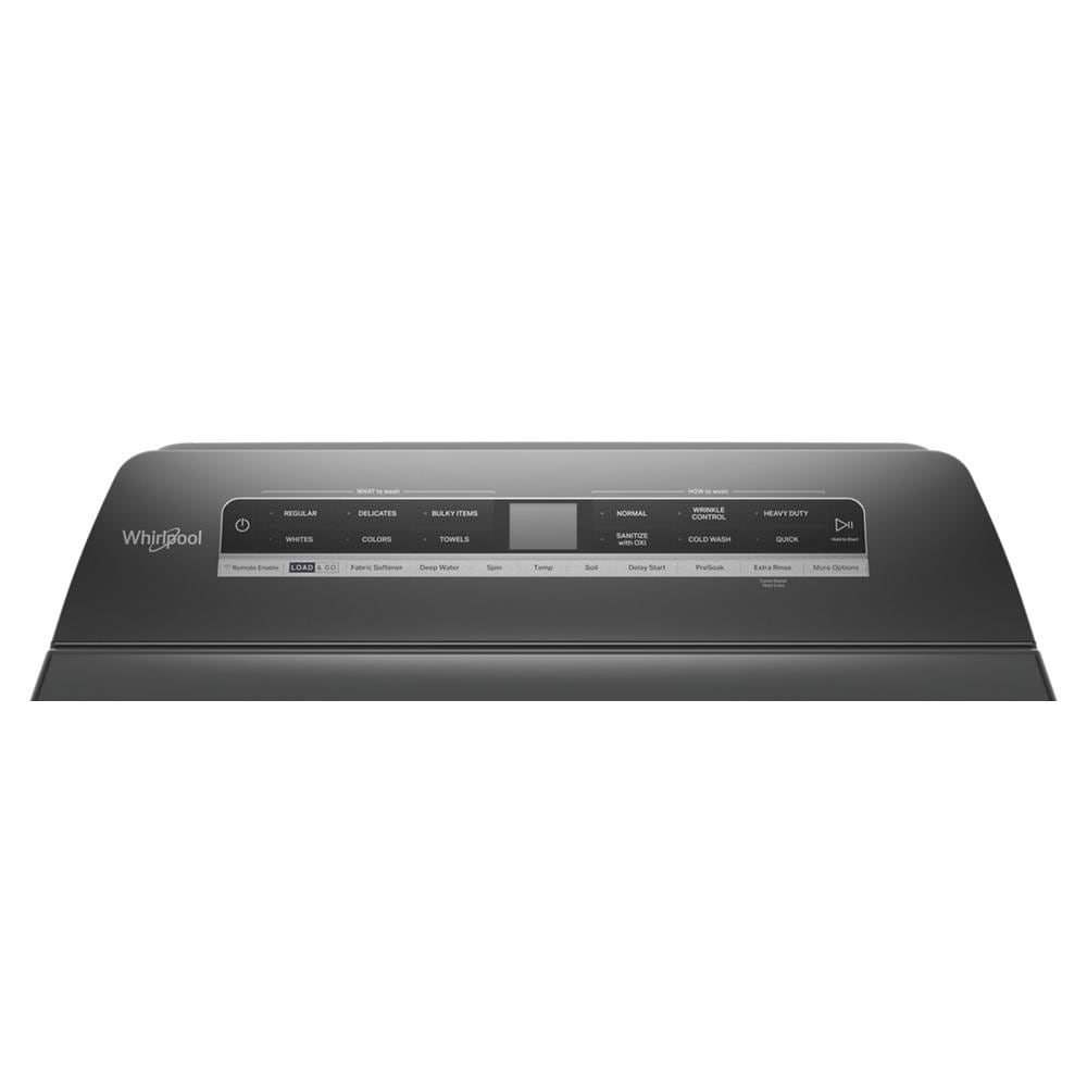 Lavadora de carga superior Whirlpool de alta eficiencia con impulsor de 4.8 pies cúbicos (color sombra de cromo)
