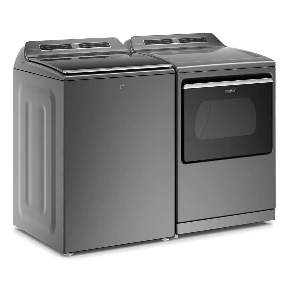 Lavadora de carga superior Whirlpool de alta eficiencia con impulsor de 4.8 pies cúbicos (color sombra de cromo)