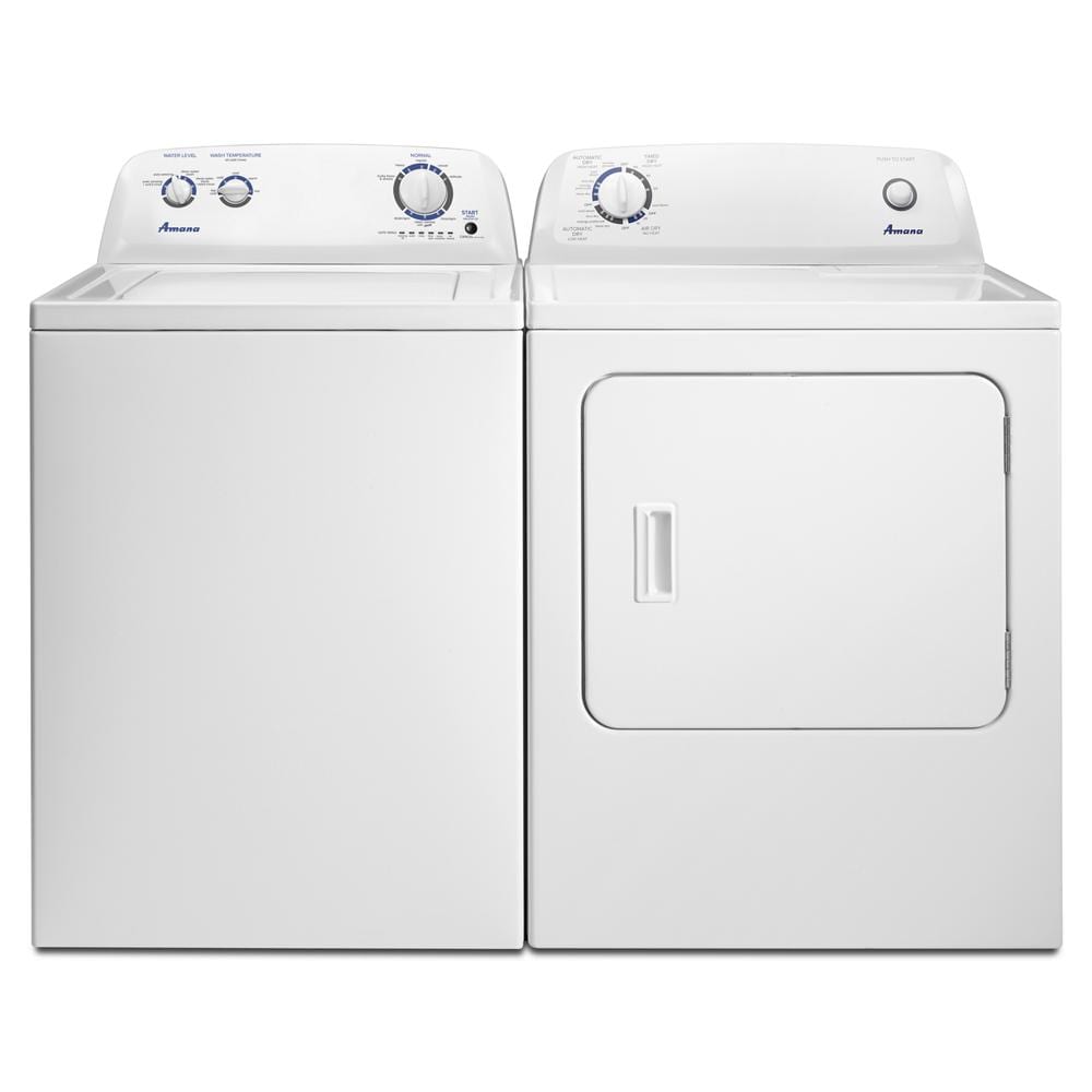 Lavadora de carga superior con agitador de 3.5 pies cúbicos (blanca) NTW4516FW de Amana