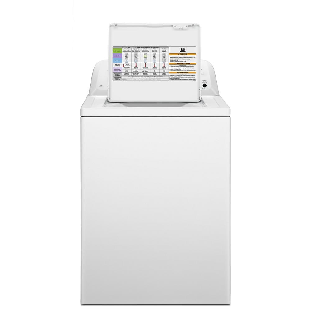 Lavadora de carga superior con agitador de 3.5 pies cúbicos (blanca) NTW4516FW de Amana