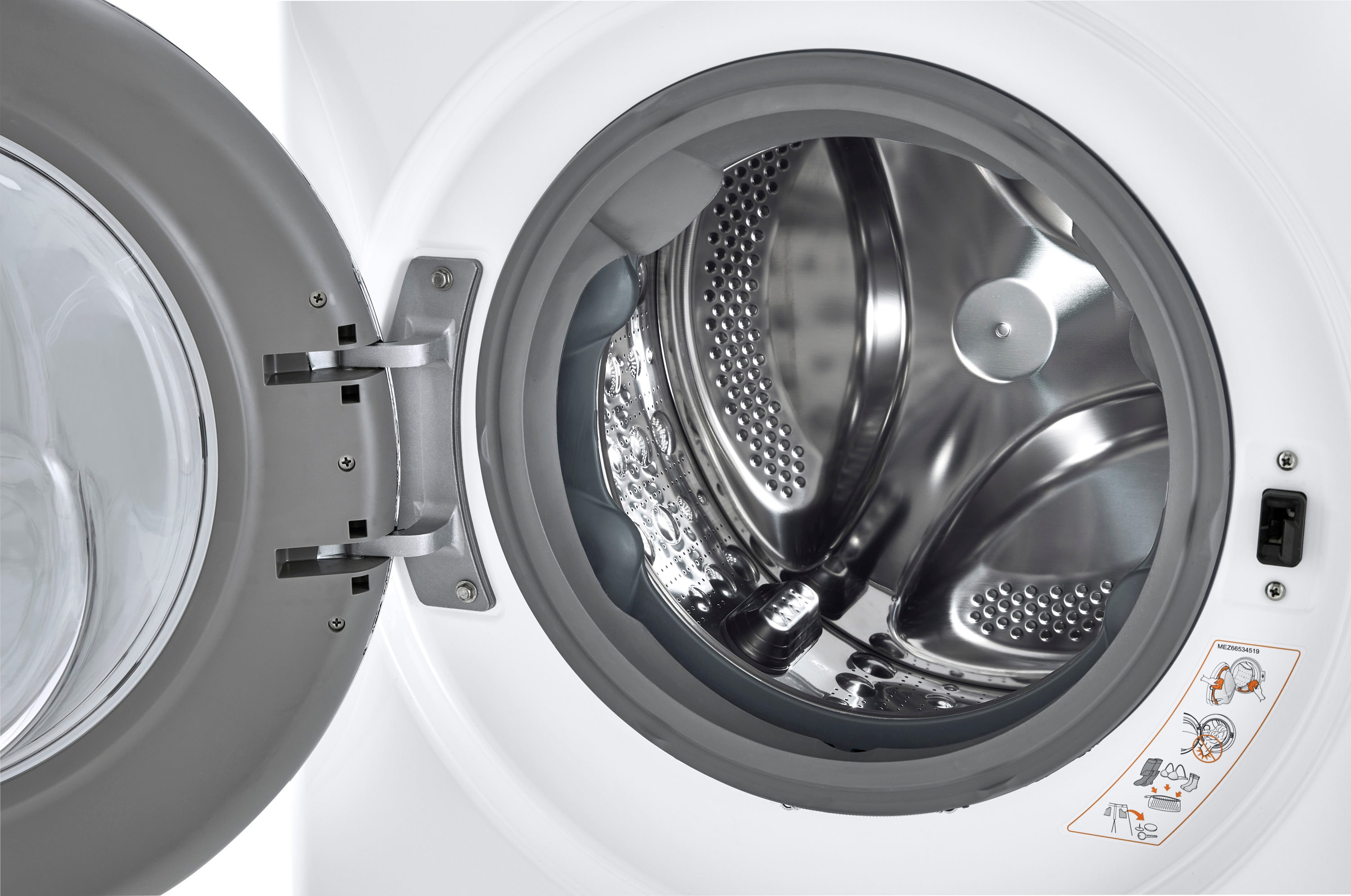 Lavadora Frontal Inteligente Apilable con Ciclo de Vapor de 2.4 pies cúbicos (Blanca) ENERGY STAR