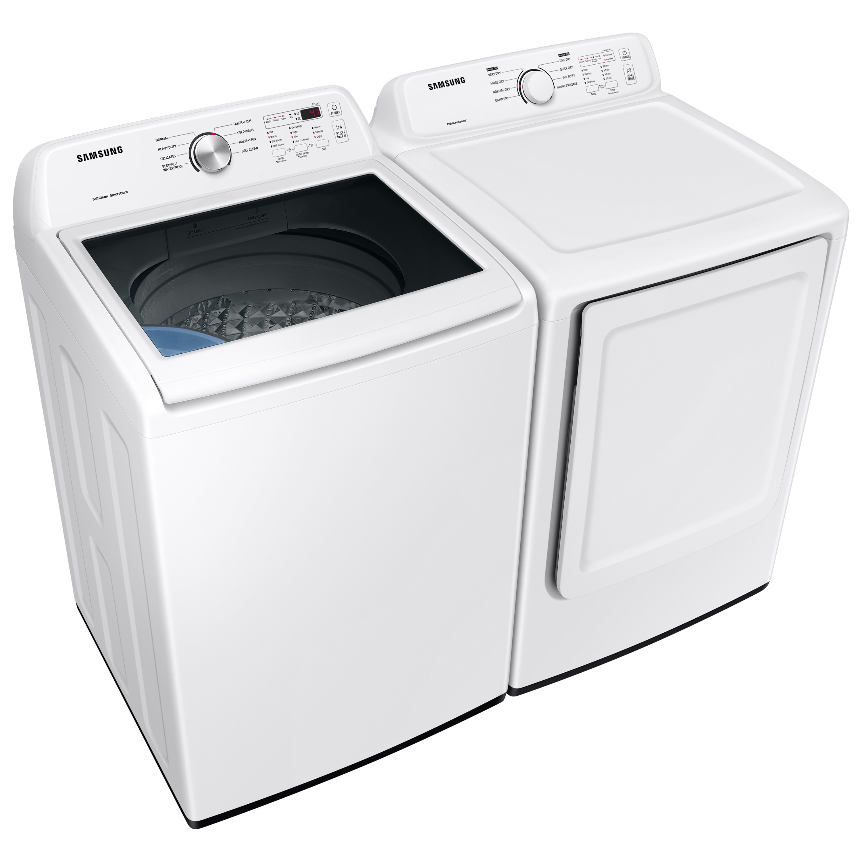 Lavadora de carga superior de alta eficiencia con agitador de 4.4 pies cúbicos (blanca) WA44A3205AW Samsung