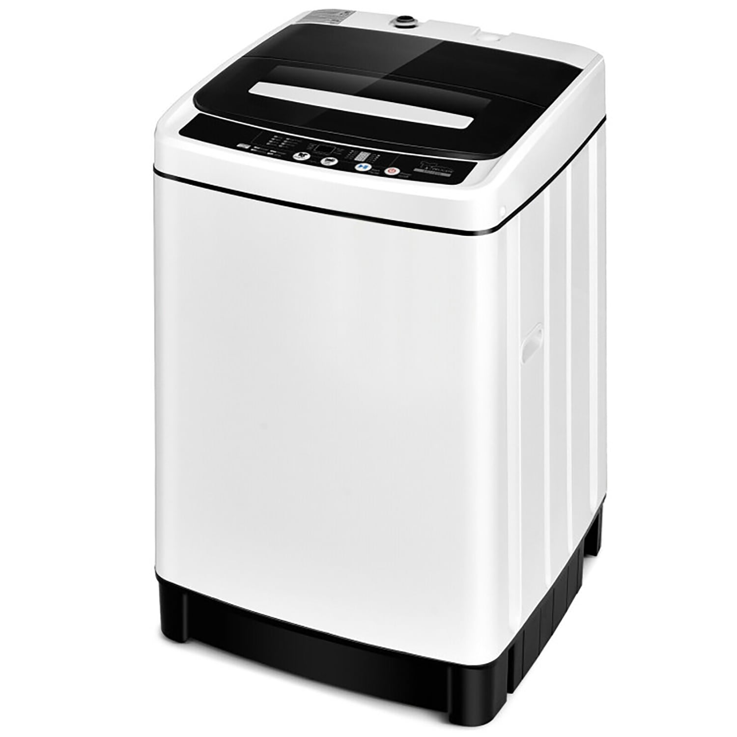 Lavadora de 1.5 pies cúbicos de alta eficiencia con impulsor portátil de carga superior (blanco)