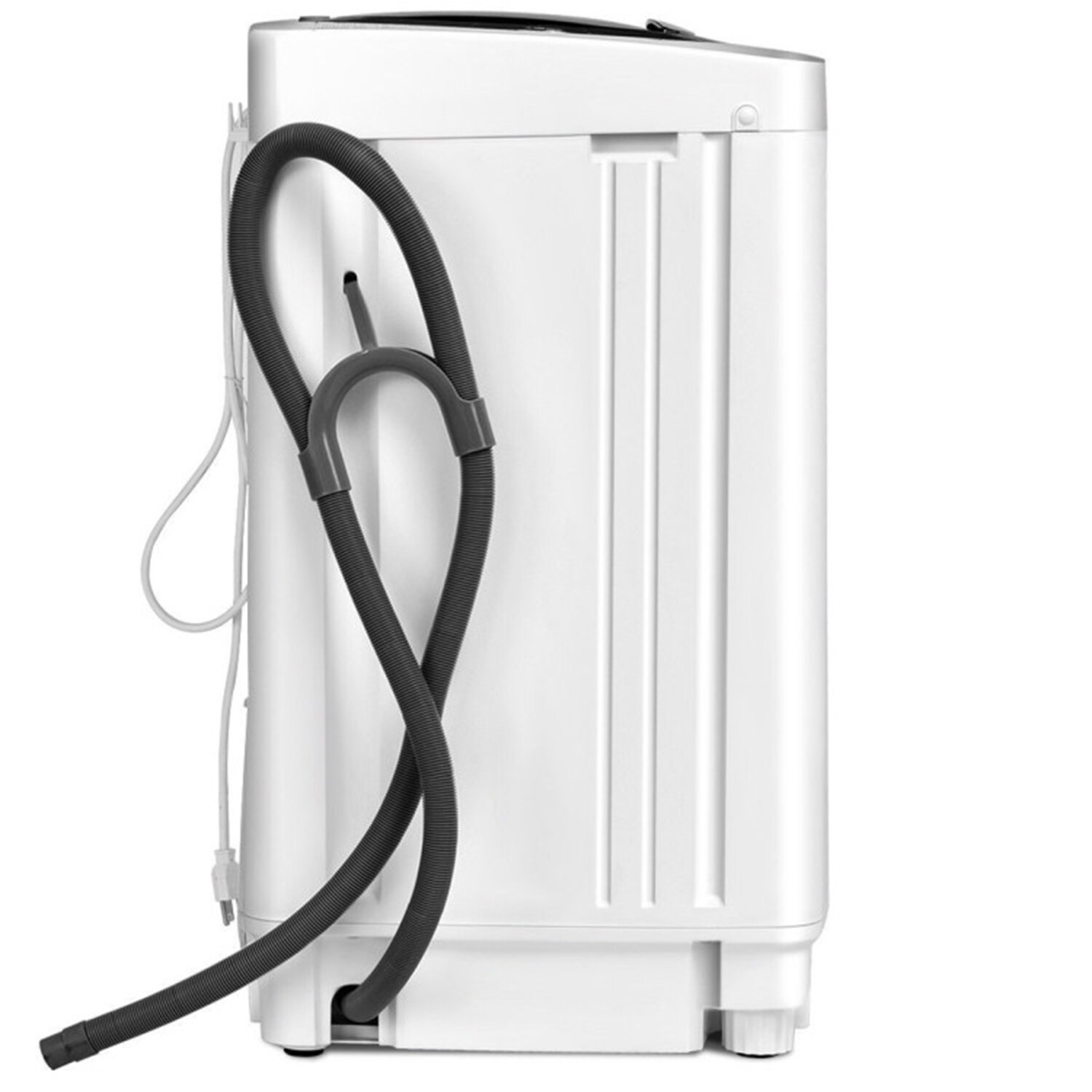 Lavadora portátil de alta eficiencia con impulsor superior de carga superior de 0.8 pies cúbicos (Blanco)