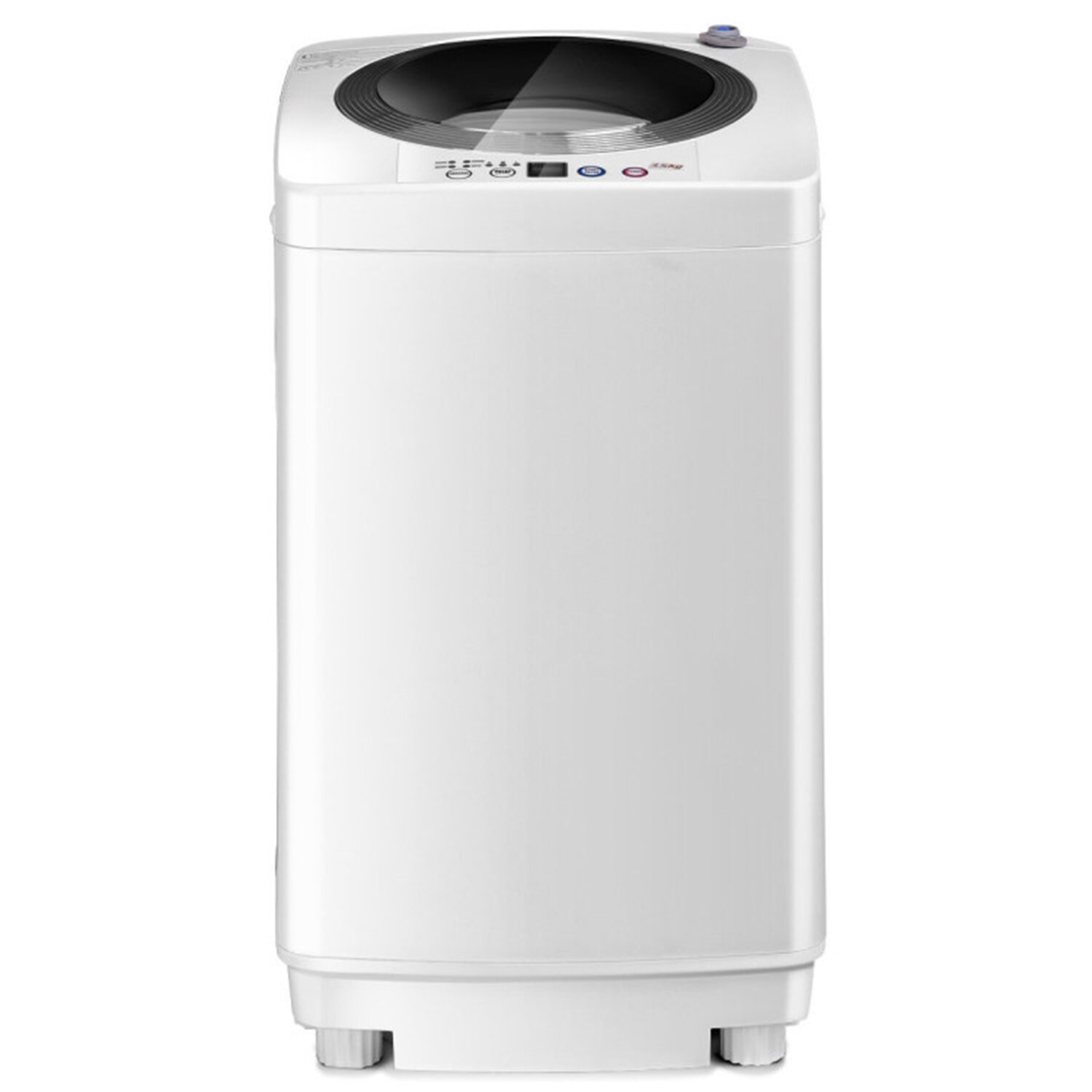 Lavadora portátil de alta eficiencia con impulsor superior de carga superior de 0.8 pies cúbicos (Blanco)