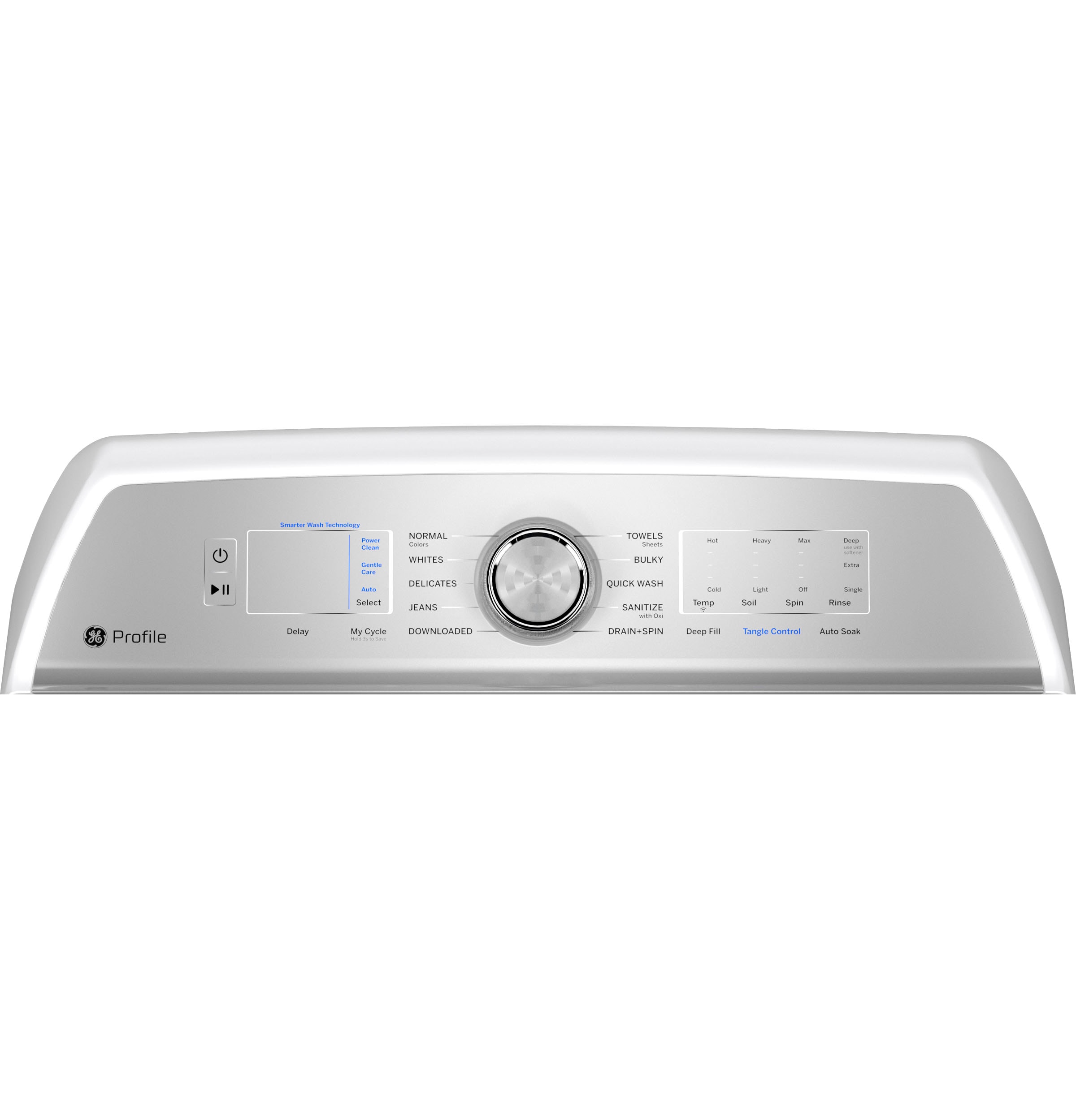 Lavadora de carga superior de alta eficiencia con agitador inteligente, compatible con Smart, de 4.9 pies cúbicos (Blanca) ENERGY STAR