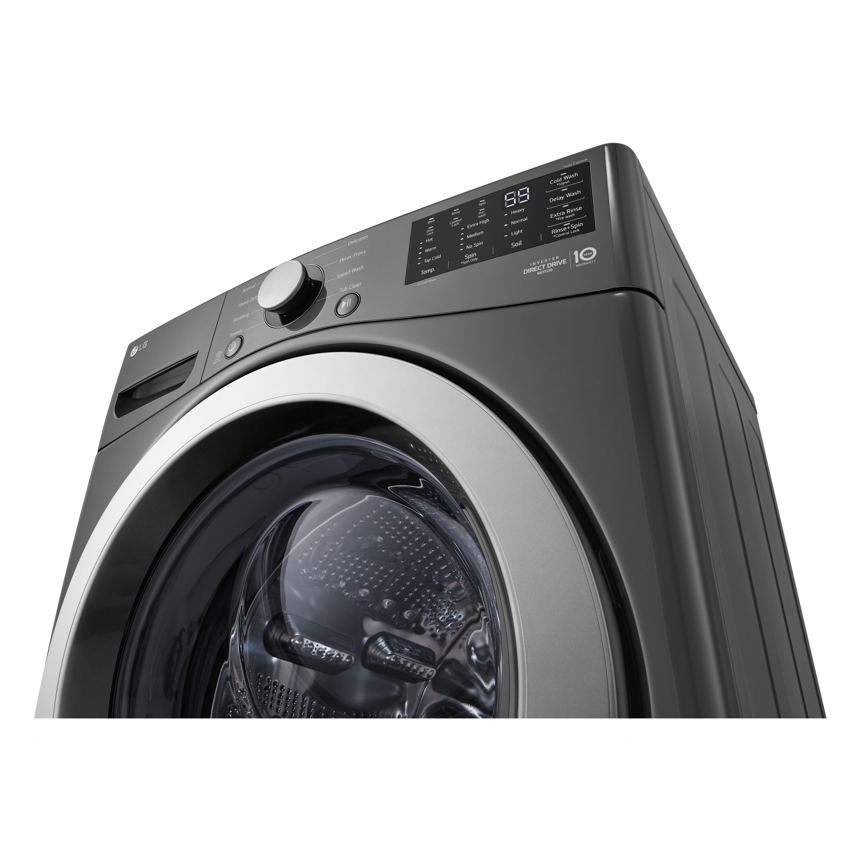 Lavadora Frontal Apilable de 5 pies cúbicos con Tecnología de 6 Movimientos (Negro Mediano) ENERGY STAR WM3470CM