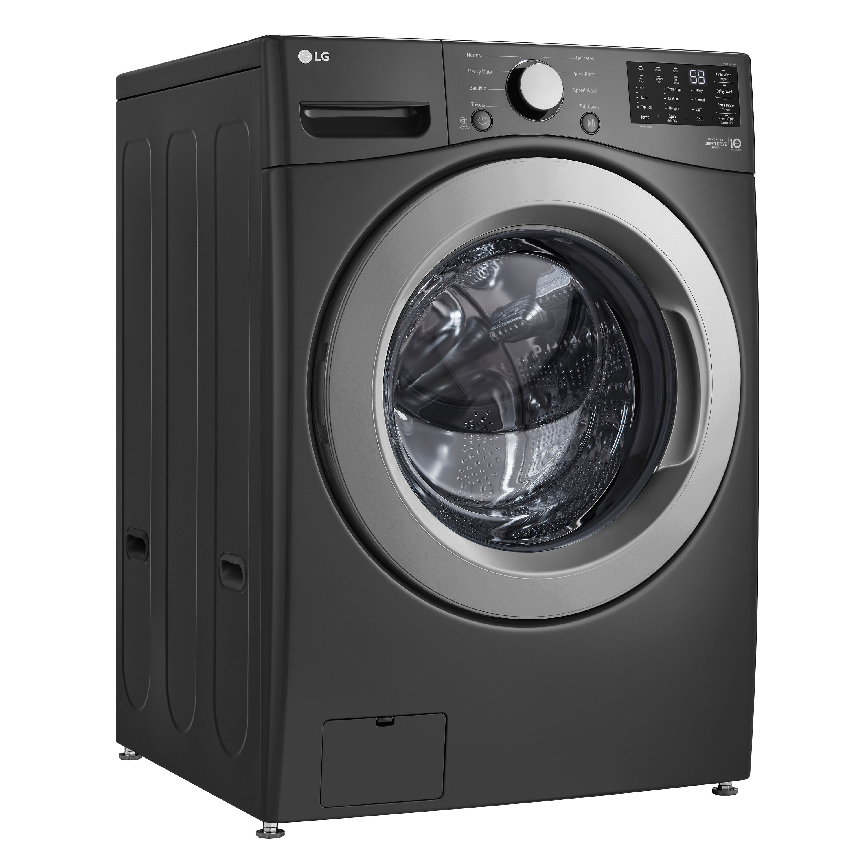 Lavadora Frontal Apilable de 5 pies cúbicos con Tecnología de 6 Movimientos (Negro Mediano) ENERGY STAR WM3470CM