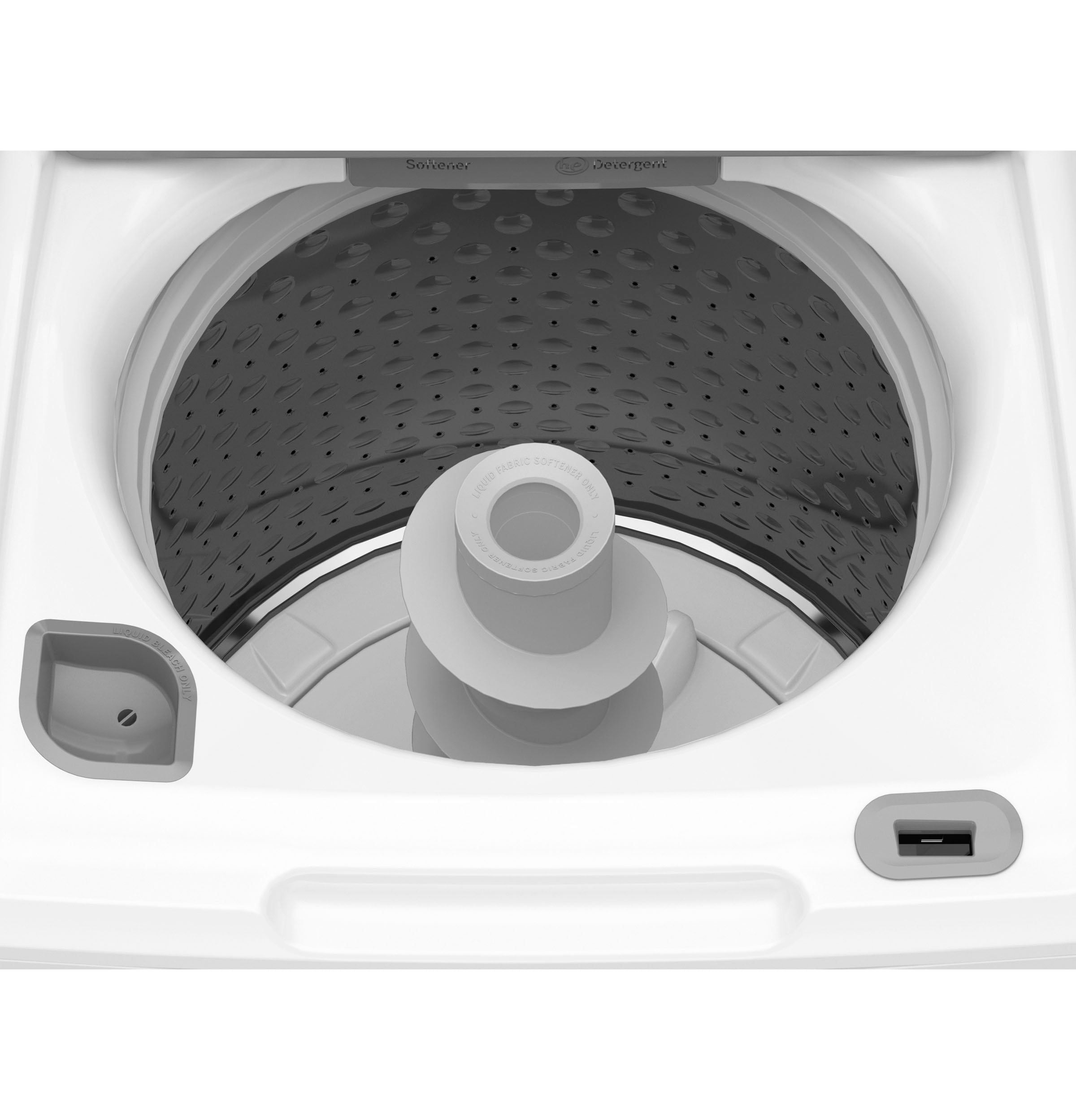 Lavadora de carga superior de alta eficiencia con agitador de 4.5 pies cúbicos (blanca) GTW585BSVWS de GE