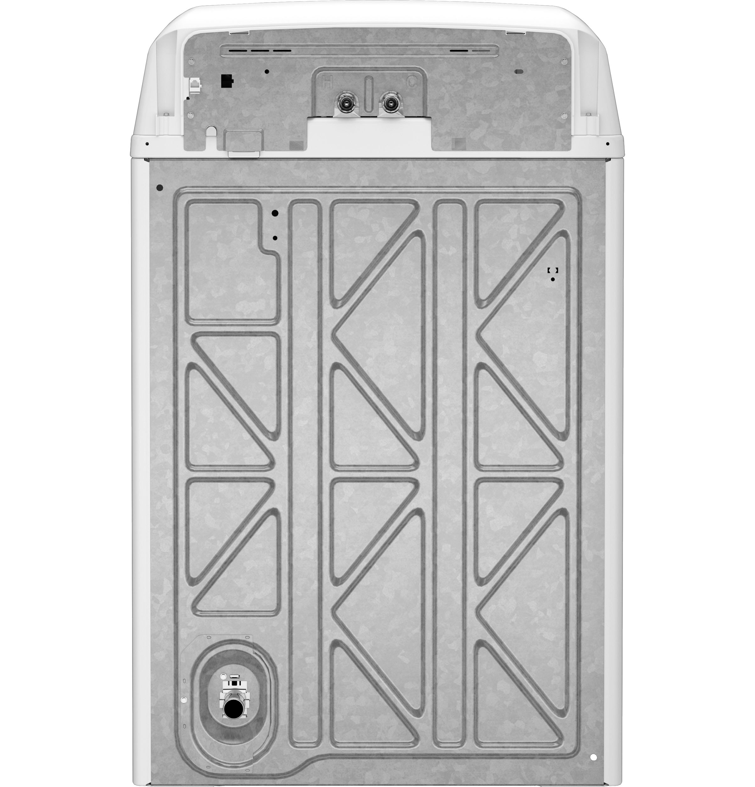 Lavadora de carga superior de alta eficiencia con agitador de 4.5 pies cúbicos (blanca) GTW585BSVWS de GE