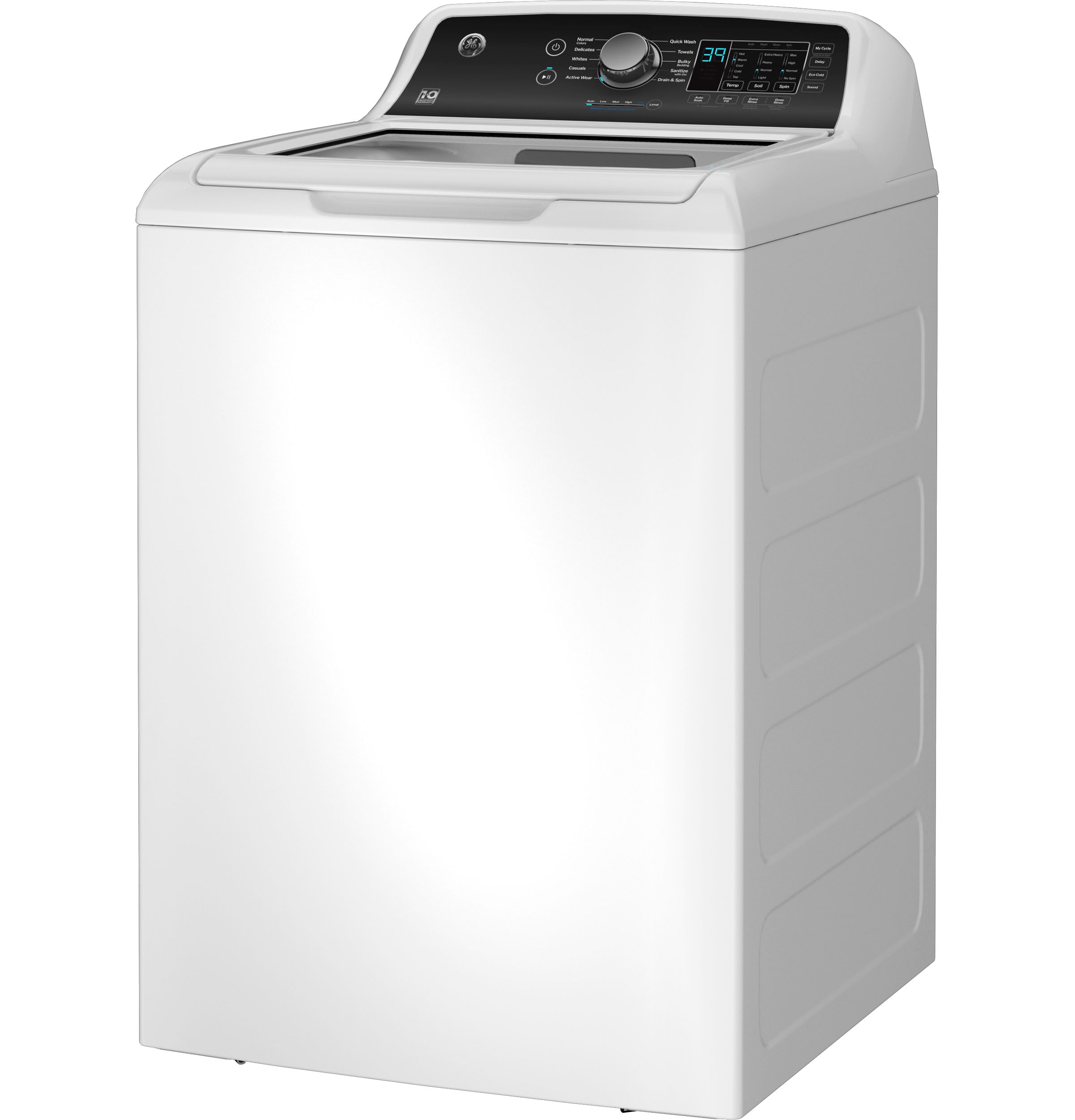 Lavadora de carga superior de alta eficiencia con agitador de 4.5 pies cúbicos (blanca) GTW585BSVWS de GE