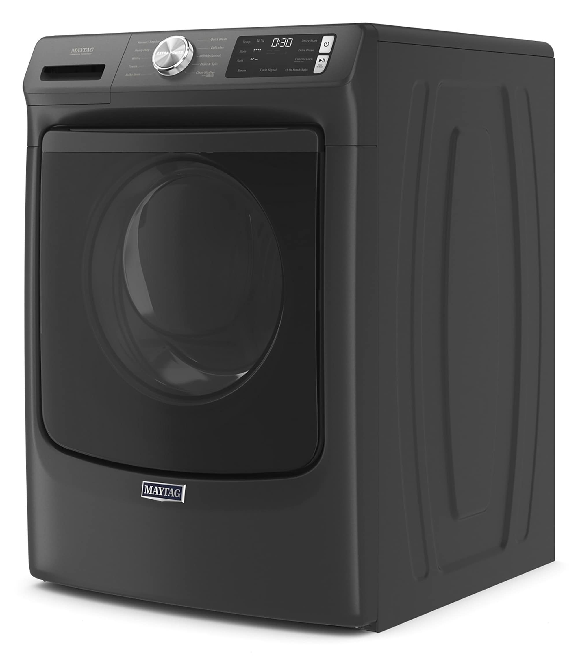 Lavadora Frontal Apilable de Alta Eficiencia con Ciclo de Vapor Maytag de 4.5 pies cúbicos (Negro Volcán) ENERGY STAR MHW5630MBK