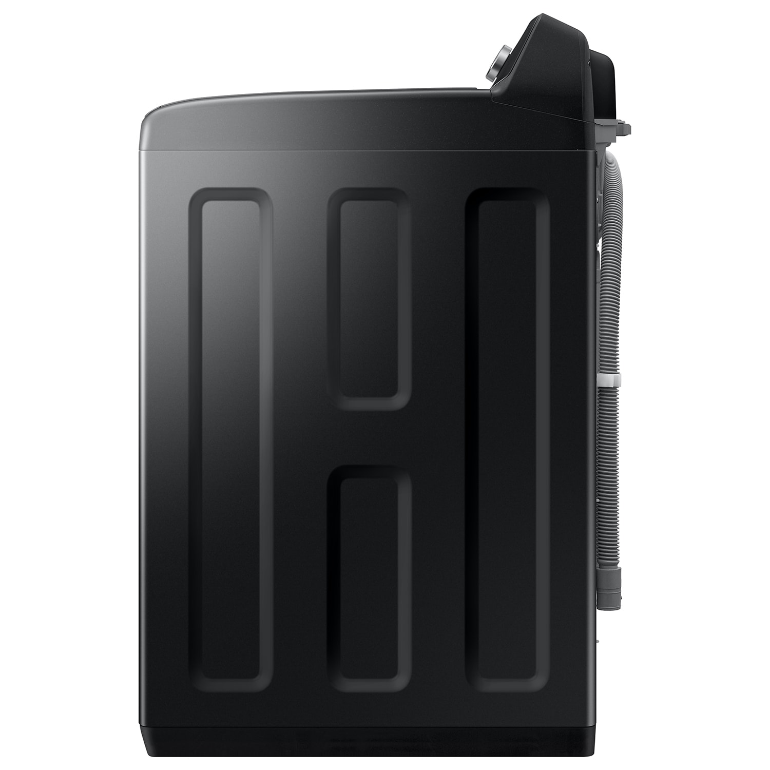 Lavadora de carga superior de alta eficiencia con agitador inteligente compatible con Smart (negro cepillado) de 4.7 pies cúbicos Samsung WA47CG3500AV