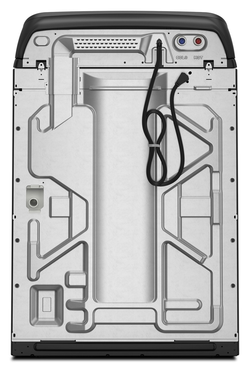 Lavadora de carga superior de alta eficiencia con agitador e impulsor de 5.2 pies cúbicos de Whirlpool (Negro Volcán) con certificación ENERGY STAR WTW6157PB