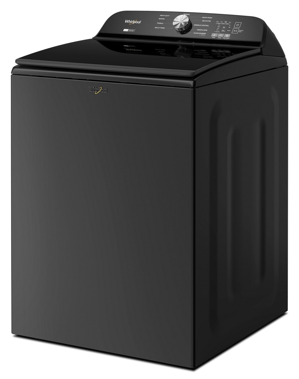 Lavadora de carga superior de alta eficiencia con agitador e impulsor de 5.2 pies cúbicos de Whirlpool (Negro Volcán) con certificación ENERGY STAR WTW6157PB