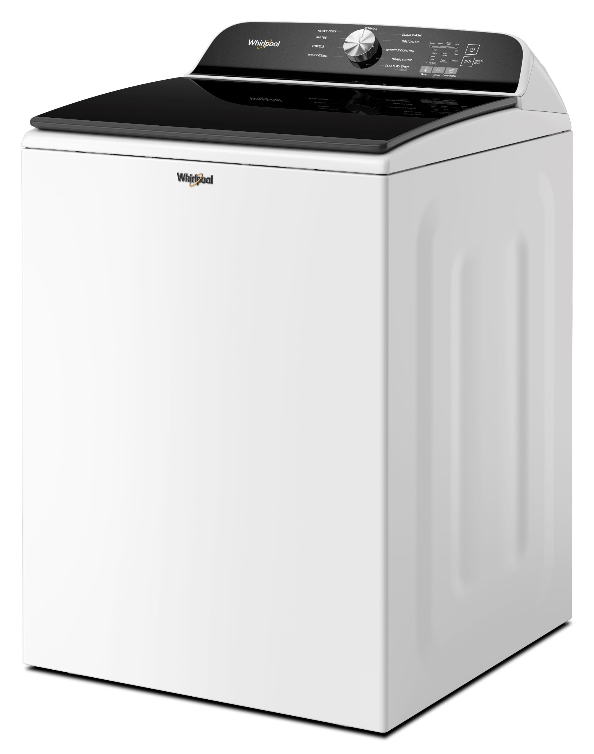 Lavadora de carga superior con aspas de alta eficiencia de 5.3 pies cúbicos Whirlpool (Blanco) con certificación ENERGY STAR WTW6150PW