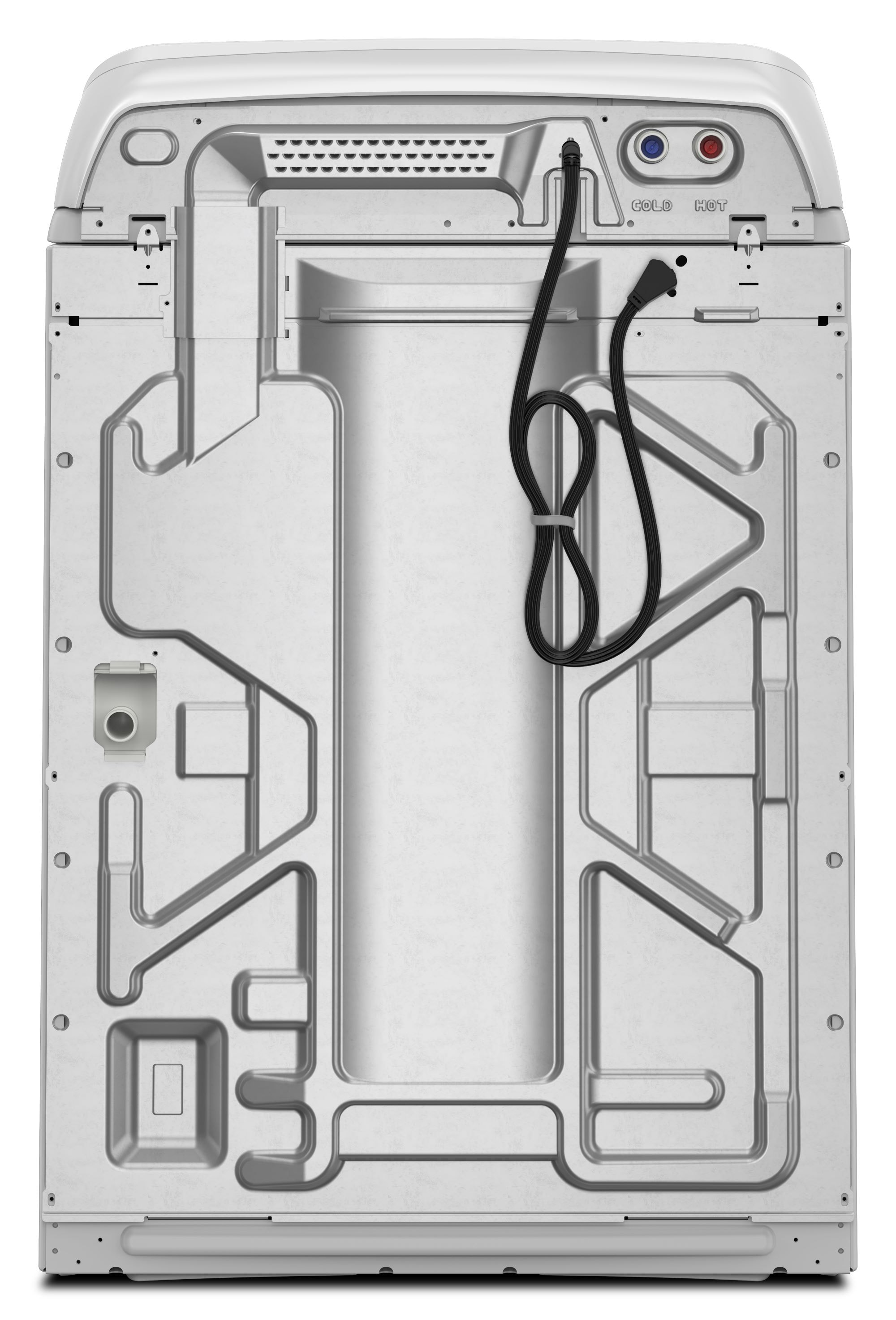 Lavadora de carga superior con aspas de alta eficiencia de 5.3 pies cúbicos Whirlpool (Blanco) con certificación ENERGY STAR WTW6150PW