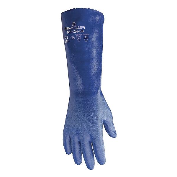 Guantes resistentes a químicos de 14" marca Showa, Nitrilo, talla 9, 1 par - NSK24-09