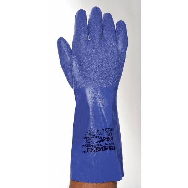 Guantes resistentes a químicos de 14" marca Showa, Nitrilo, talla 9, 1 par - NSK24-09