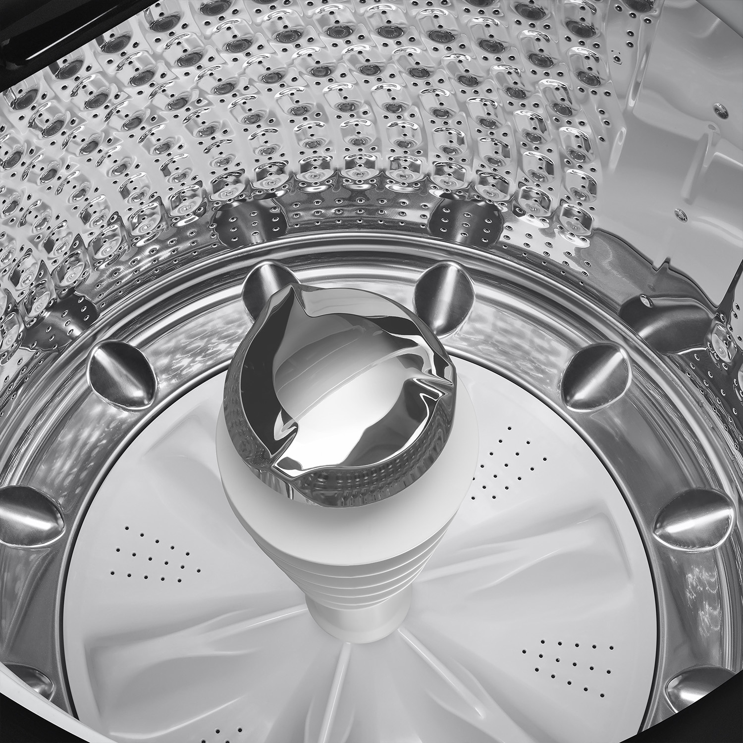 Lavadora de carga superior de alta eficiencia de 5.4 pies cúbicos con agitador inteligente compatible con tecnología Smart (Negro Cepillado) CERTIFICADA ENERGY STAR WA54CG7105AV