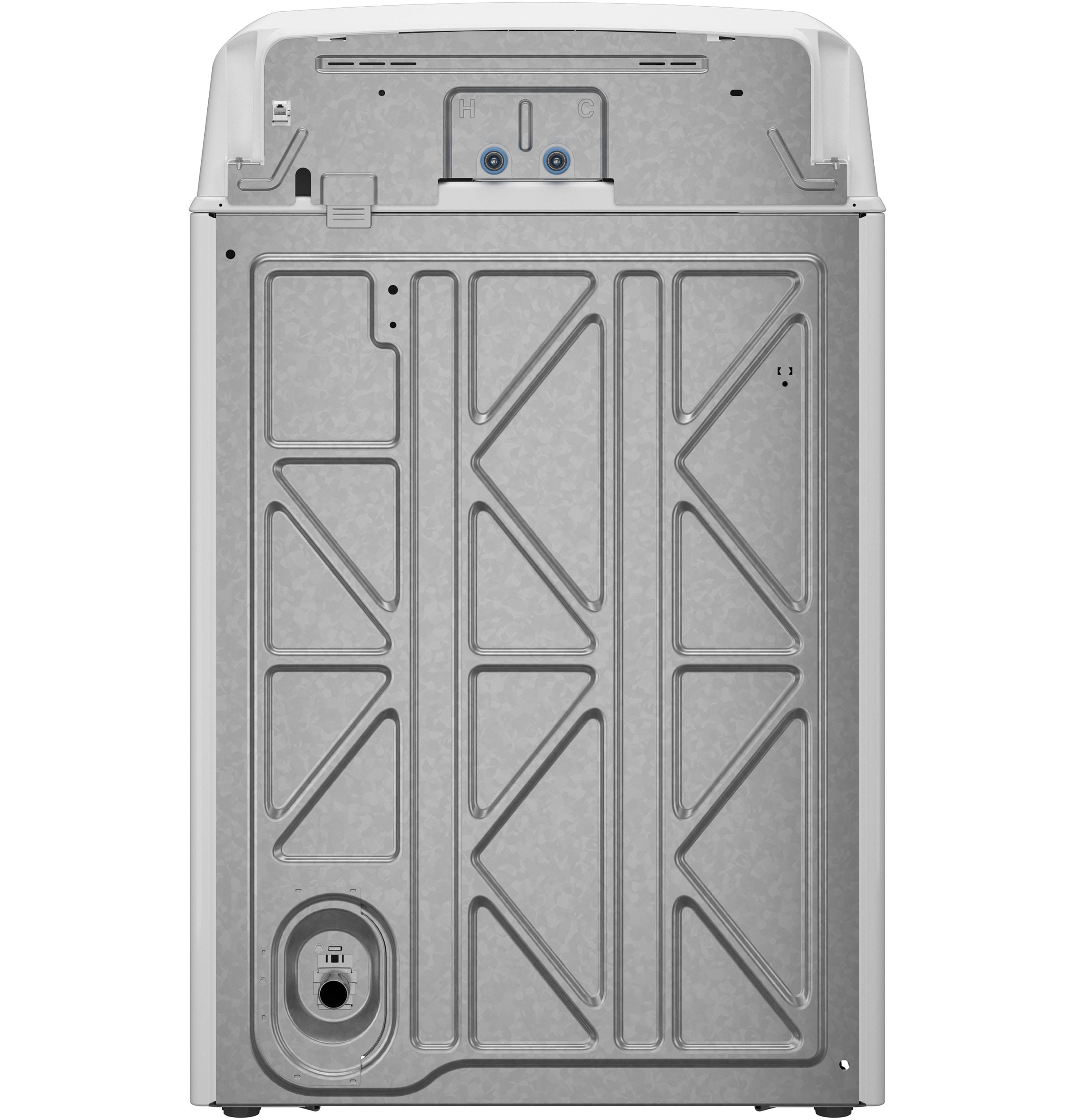 Panel de control en español para lavadora de carga superior de alta eficiencia con agitador de 4.5 pies cúbicos (blanco) ETW485ASWWB.