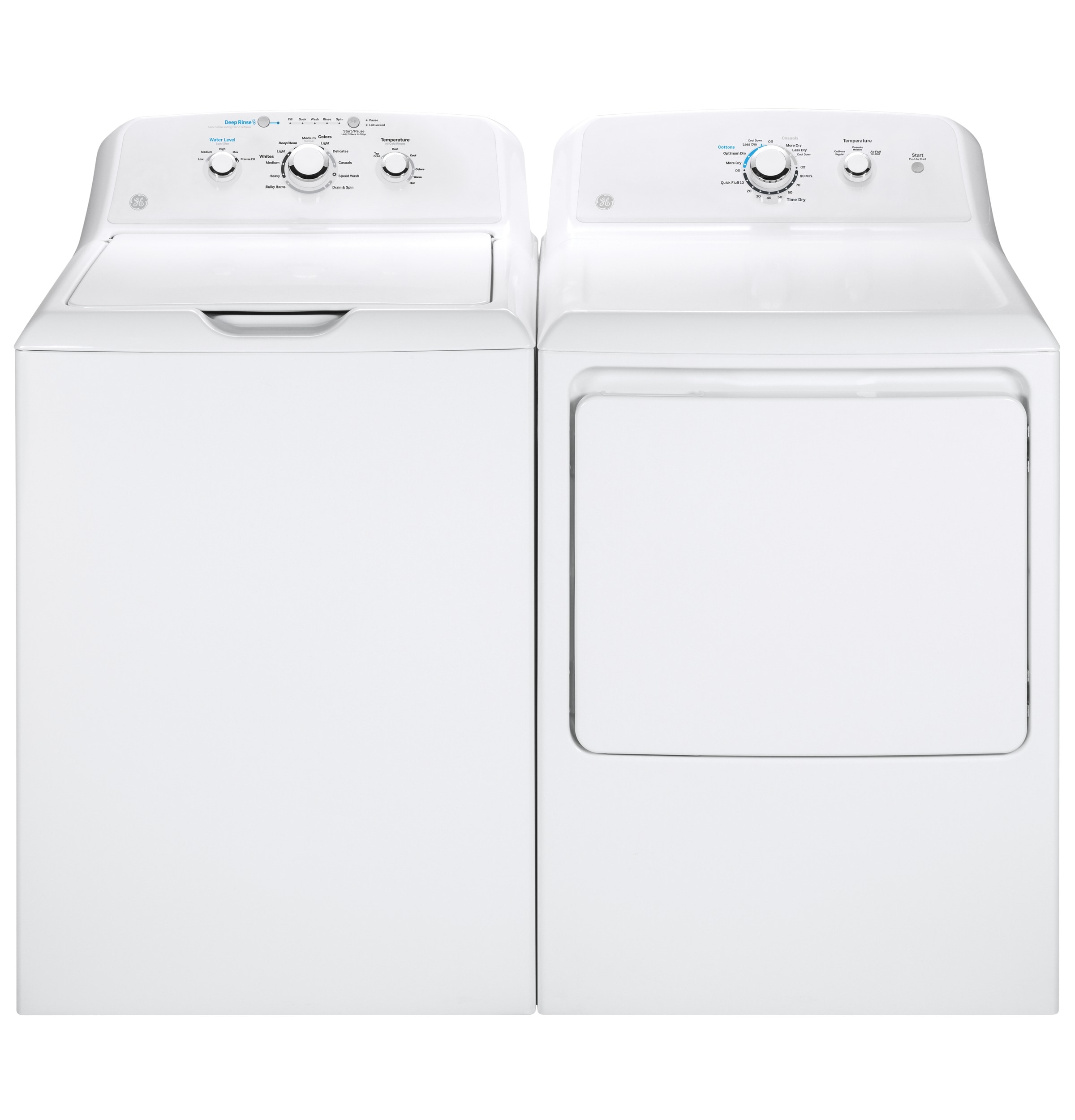Lavadora con agitador de carga superior de 4.0 pies cúbicos de GE (Blanca) GTW325ASWWW