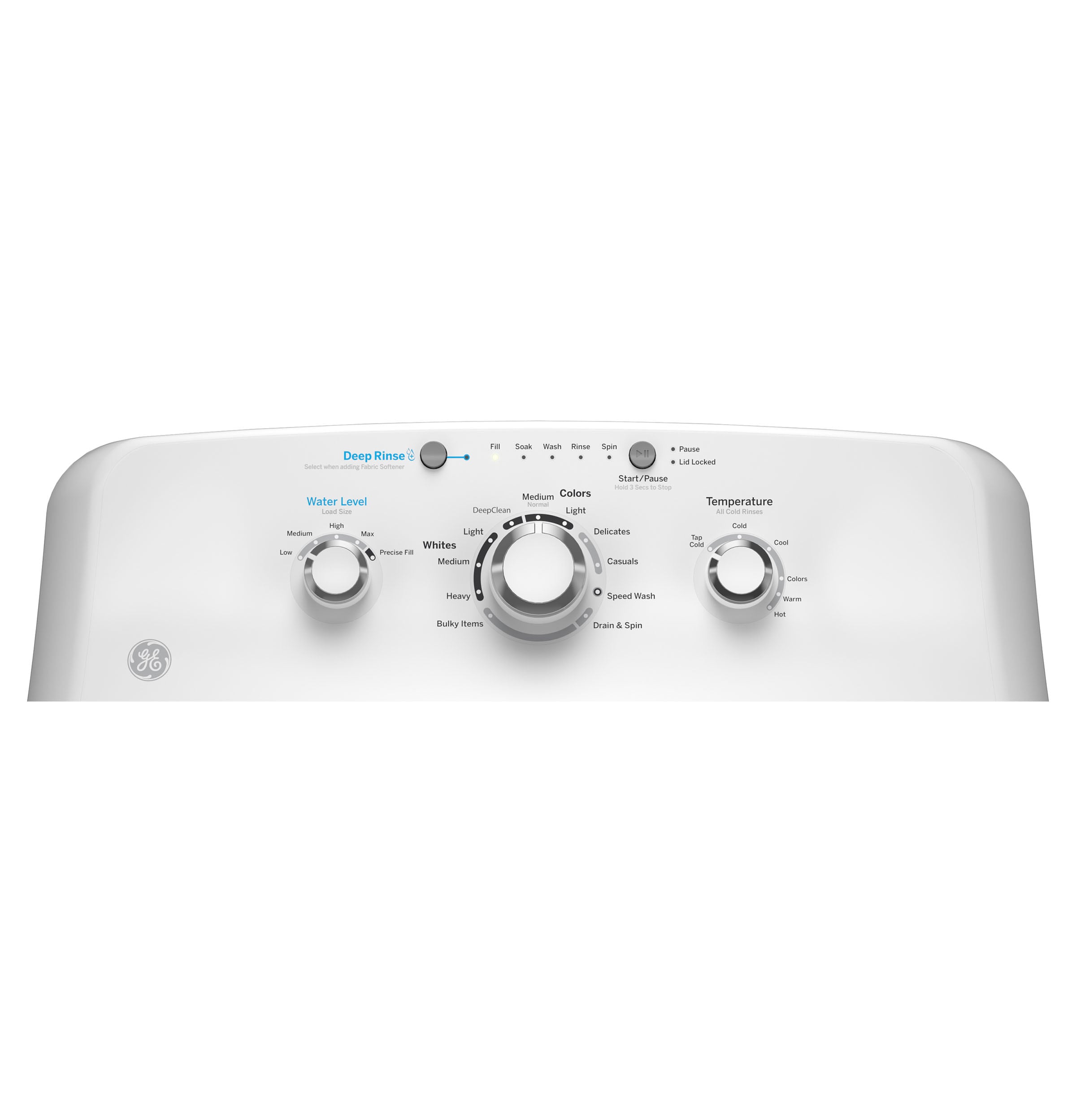 Lavadora con agitador de carga superior de 4.0 pies cúbicos de GE (Blanca) GTW325ASWWW