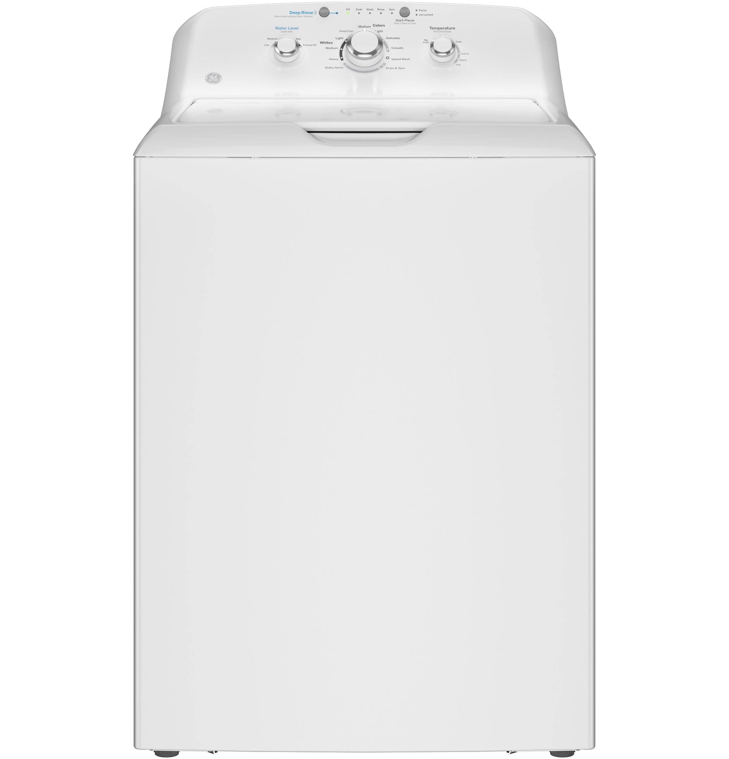 Lavadora con agitador de carga superior de 4.0 pies cúbicos de GE (Blanca) GTW325ASWWW