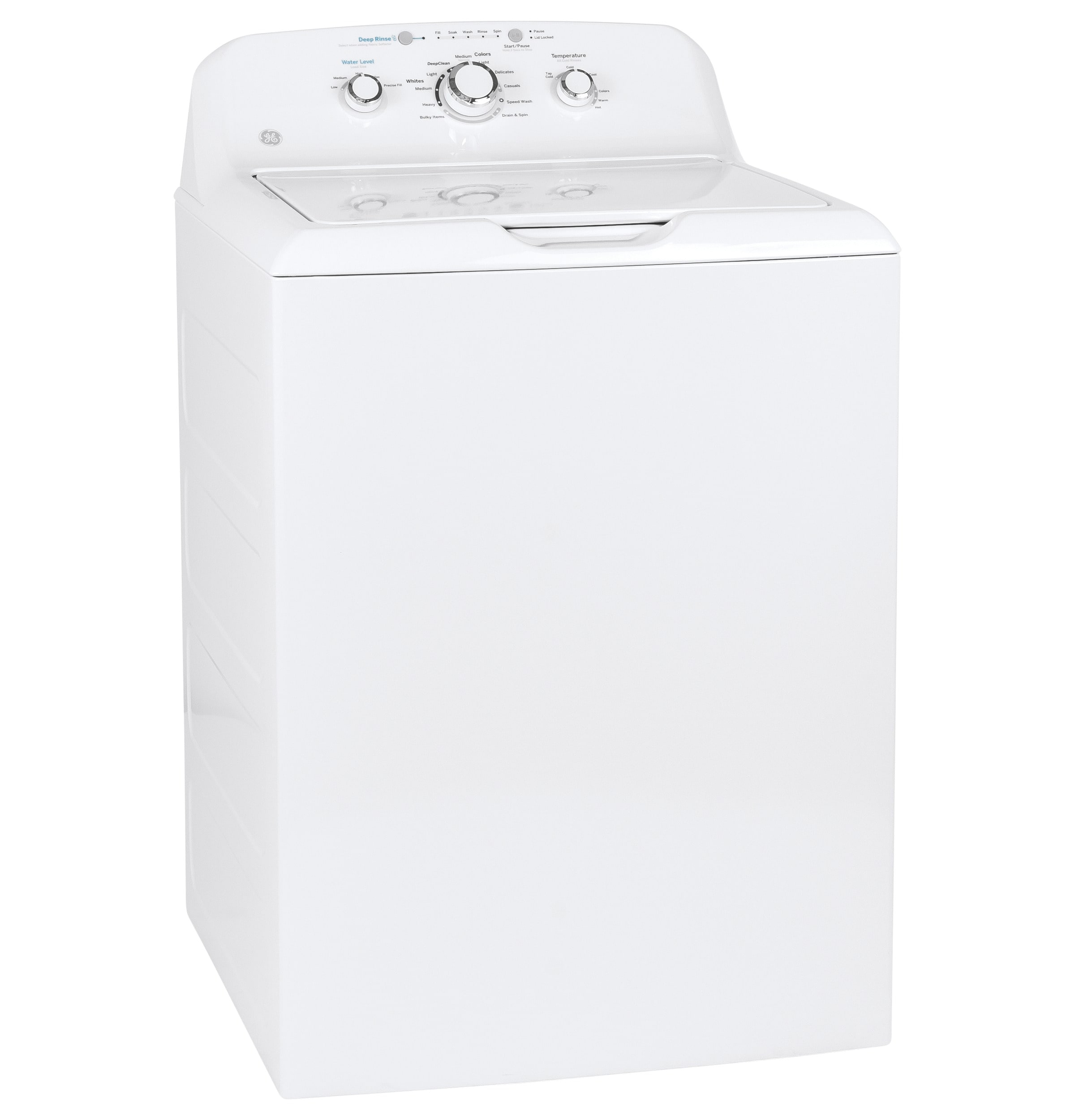 Lavadora con agitador de carga superior de 4.0 pies cúbicos de GE (Blanca) GTW325ASWWW