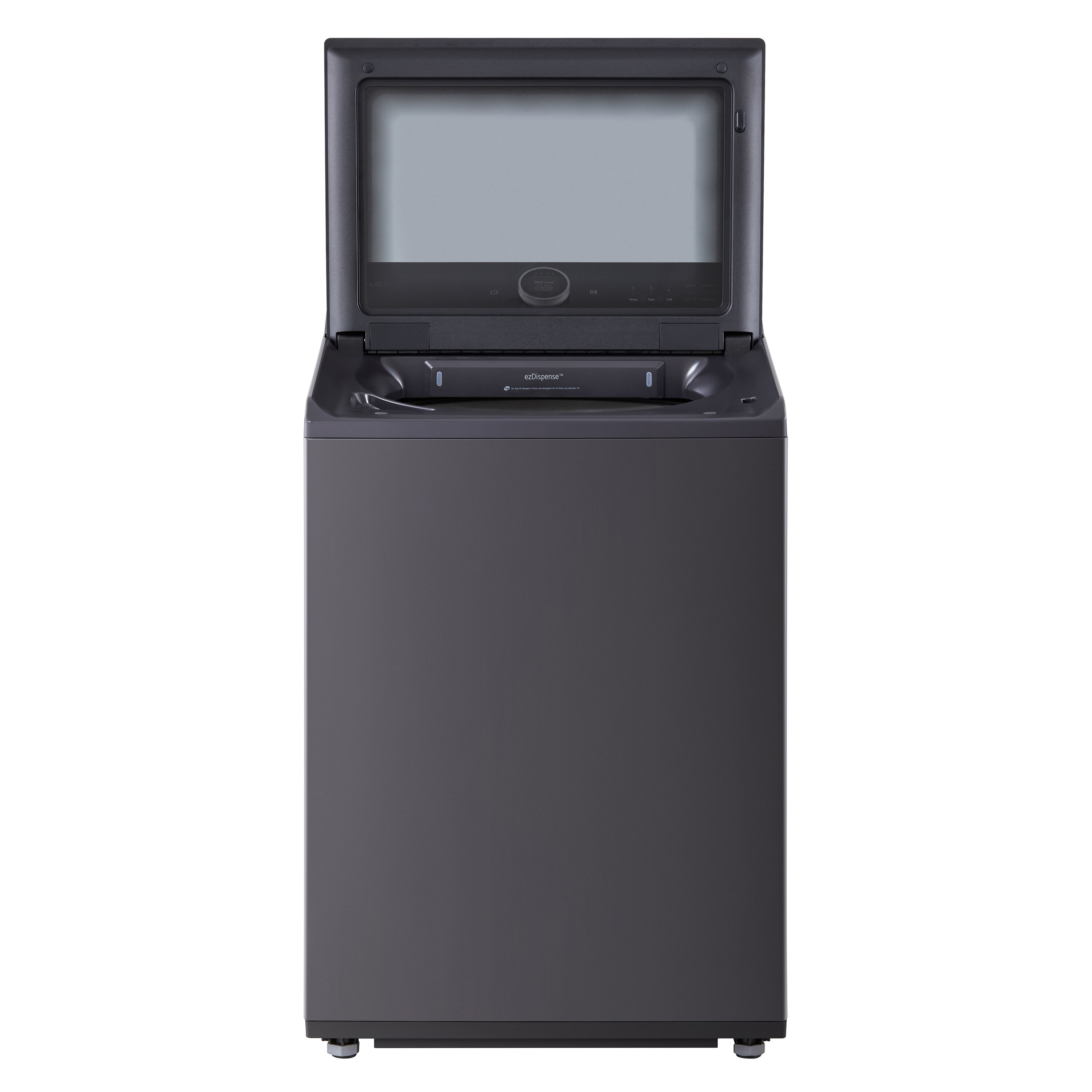 Lavadora de carga superior LG de alta eficiencia con agitador inteligente de 5.5 pies cúbicos (negro mate) compatible con Smart, ENERGY STAR WT8600CB