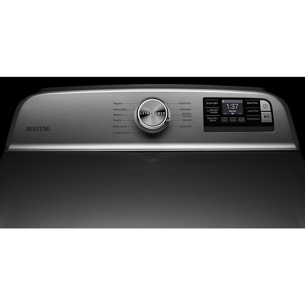 Lavadora de carga superior con agitador de alta eficiencia de 5.2 pies cúbicos, compatible con tecnología inteligente (Metálico) ENERGY STAR MVW7230HC de Maytag