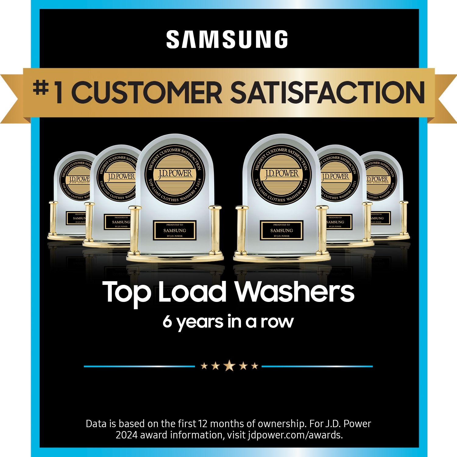 Lavadora de carga superior Samsung de 5.5 pies cúbicos de alta eficiencia con impulsor inteligente compatible (negro cepillado) ENERGY STAR WA55CG7100AV