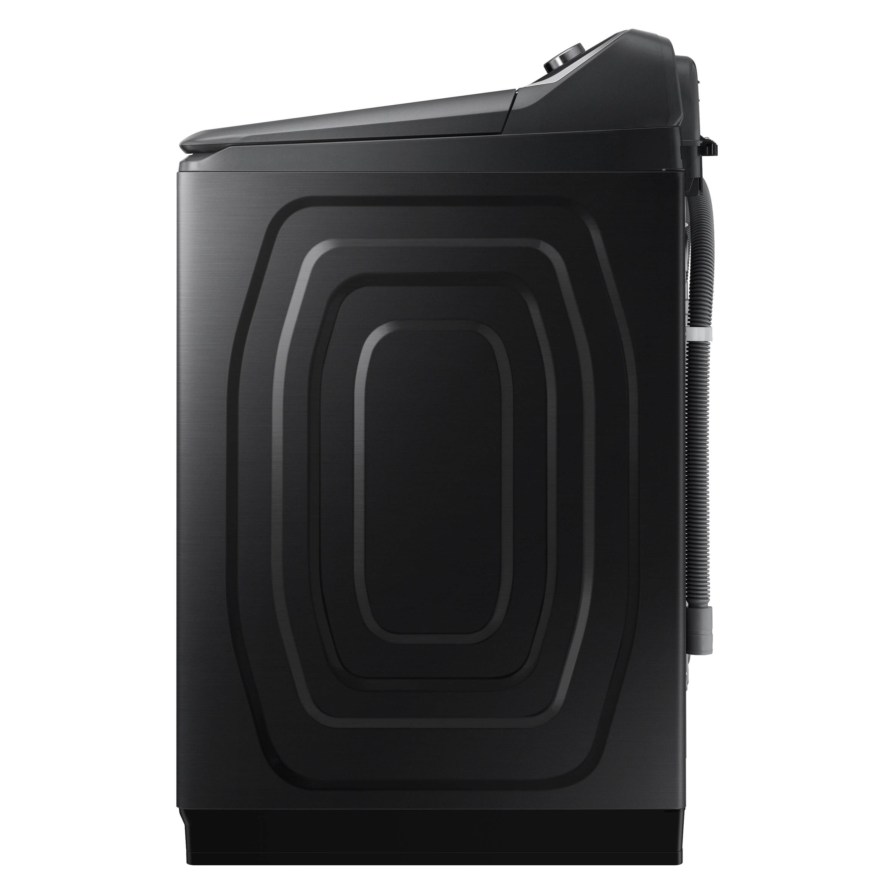 Lavadora de carga superior Samsung de 5.5 pies cúbicos de alta eficiencia con impulsor inteligente compatible (negro cepillado) ENERGY STAR WA55CG7100AV