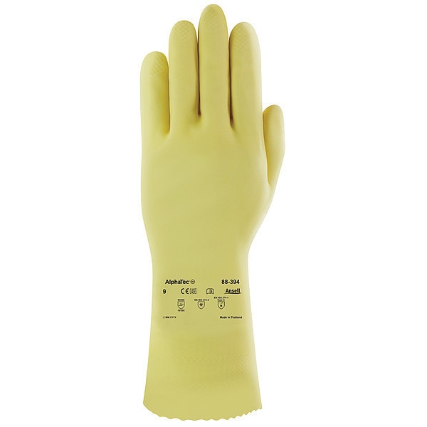 Guantes Resistentes a Químicos Ansell de 12", Látex de Caucho Natural, Talla 9, 1 par - 88-394