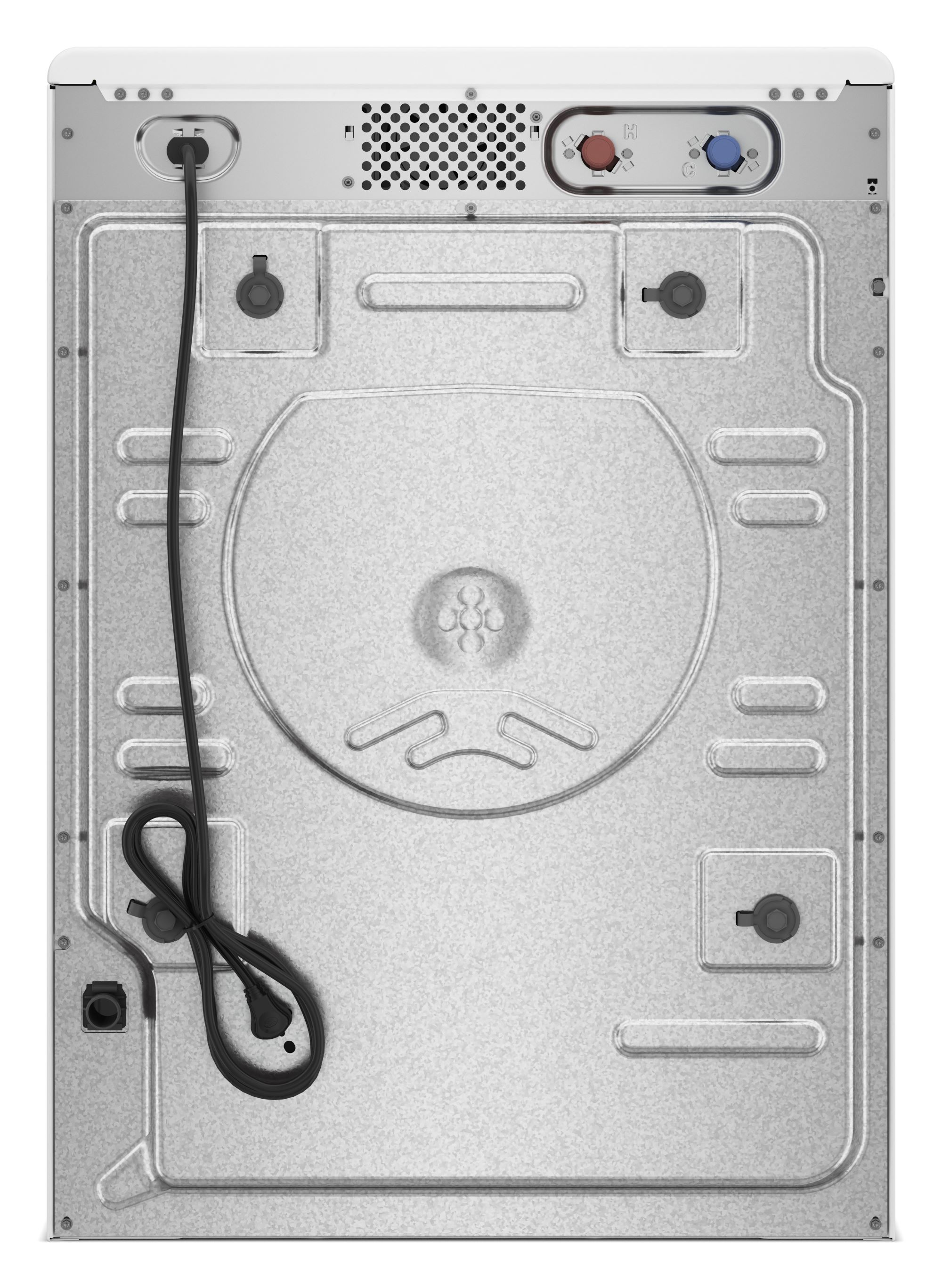 Lavadora de carga frontal de alta eficiencia Whirlpool de 4.5 pies cúbicos (Blanca) WFW4720RW
