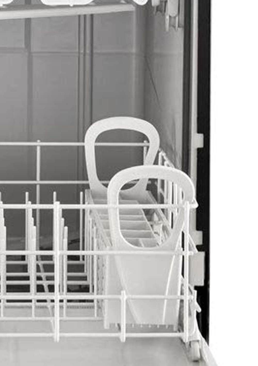 Lavavajillas portátil independiente Whirlpool de 24.125 pulgadas (Negro) Nivel de sonido estándar de 64 decibeles WDP370PAHB