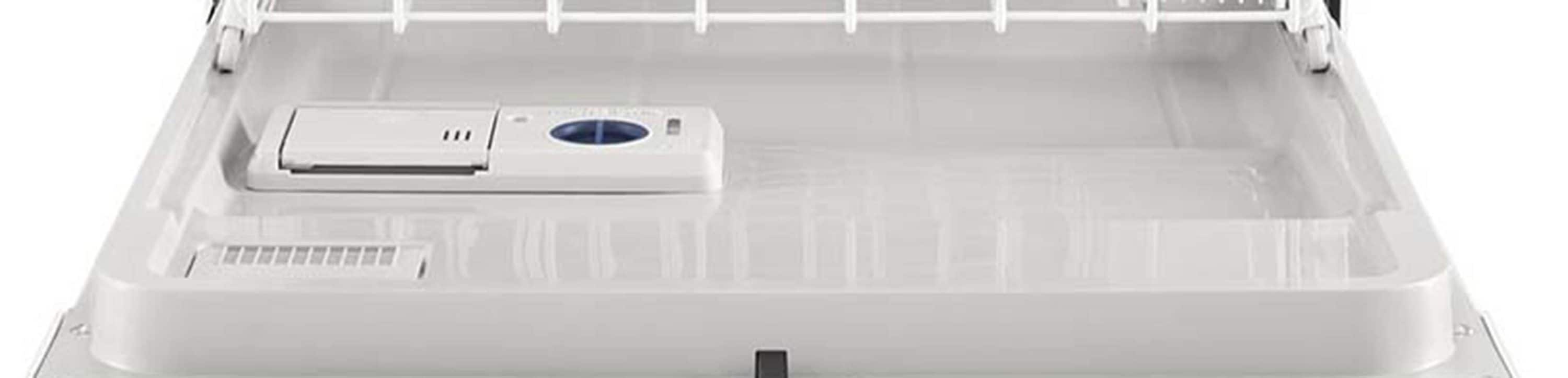 Lavavajillas portátil independiente Whirlpool de 24.125 pulgadas (Negro) Nivel de sonido estándar de 64 decibeles WDP370PAHB