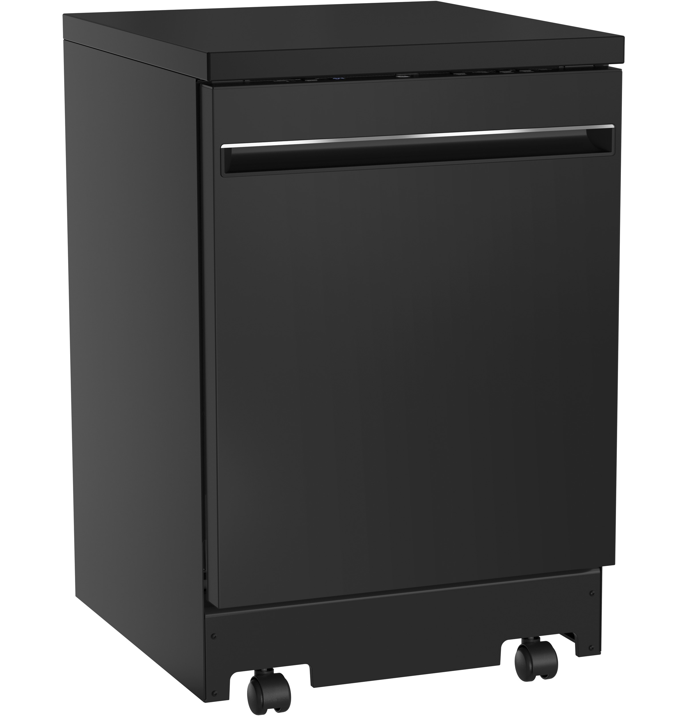 Lavavajillas portátil independiente de 23.625 pulgadas (Negro) Certificado ENERGY STAR, Nivel de Sonido Estándar de 54 Decibeles GPT225SGLBB