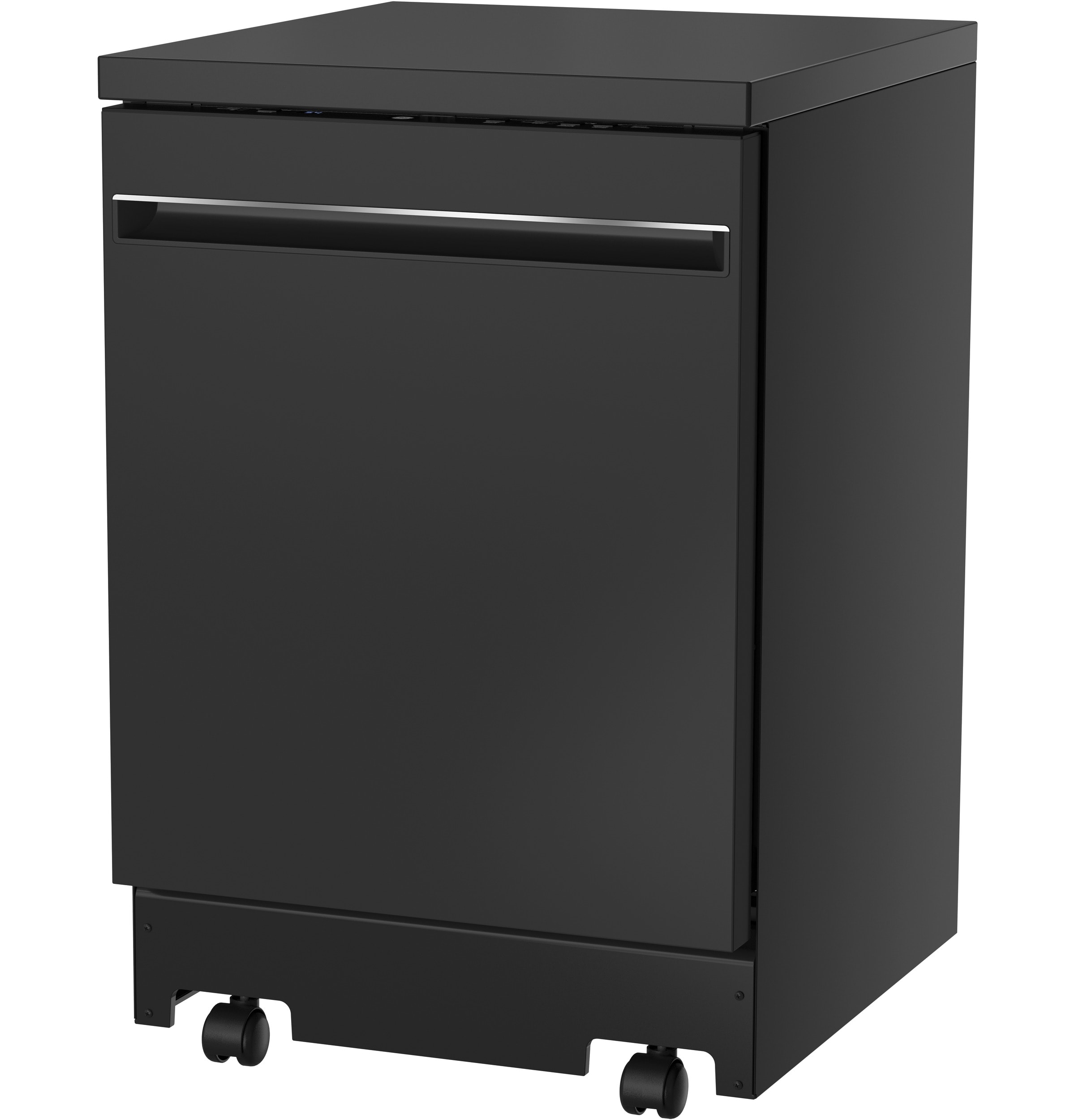 Lavavajillas portátil independiente de 23.625 pulgadas (Negro) Certificado ENERGY STAR, Nivel de Sonido Estándar de 54 Decibeles GPT225SGLBB