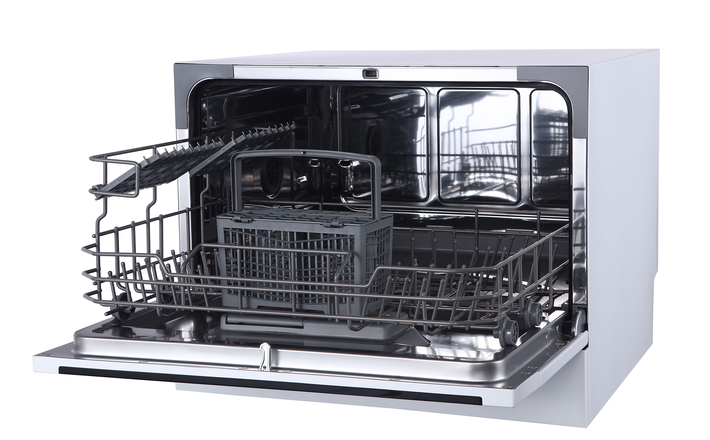 Lavavajillas portátil de mostrador Farberware Professional de 19.7 pulgadas (blanco) Nivel de sonido estándar de 54 decibelios FCD06ABBWHA