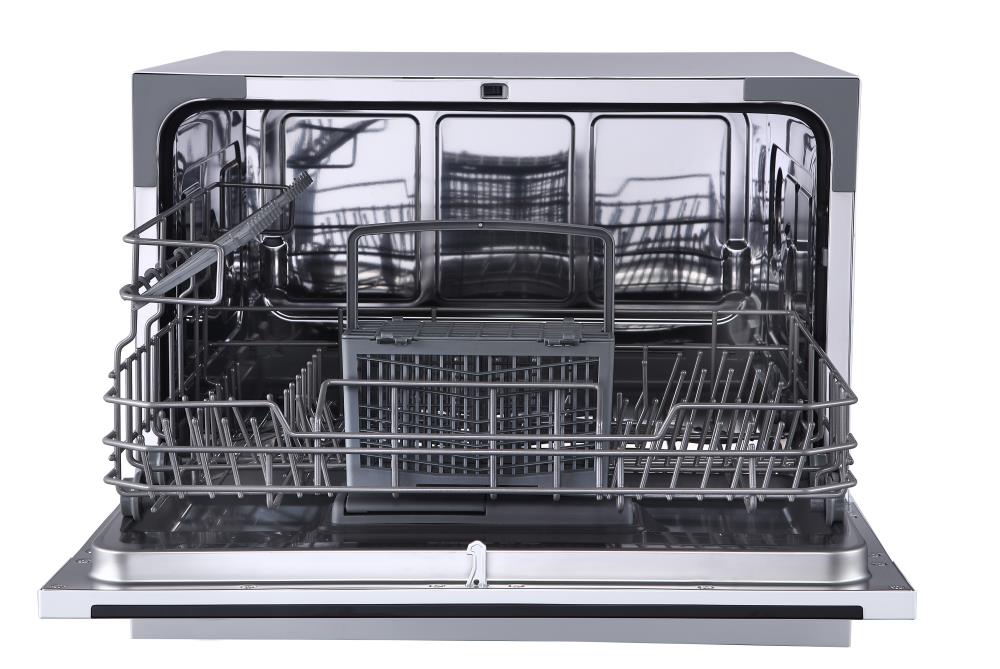Lavavajillas portátil de mostrador Farberware Professional de 19.7 pulgadas (blanco) Nivel de sonido estándar de 54 decibelios FCD06ABBWHA