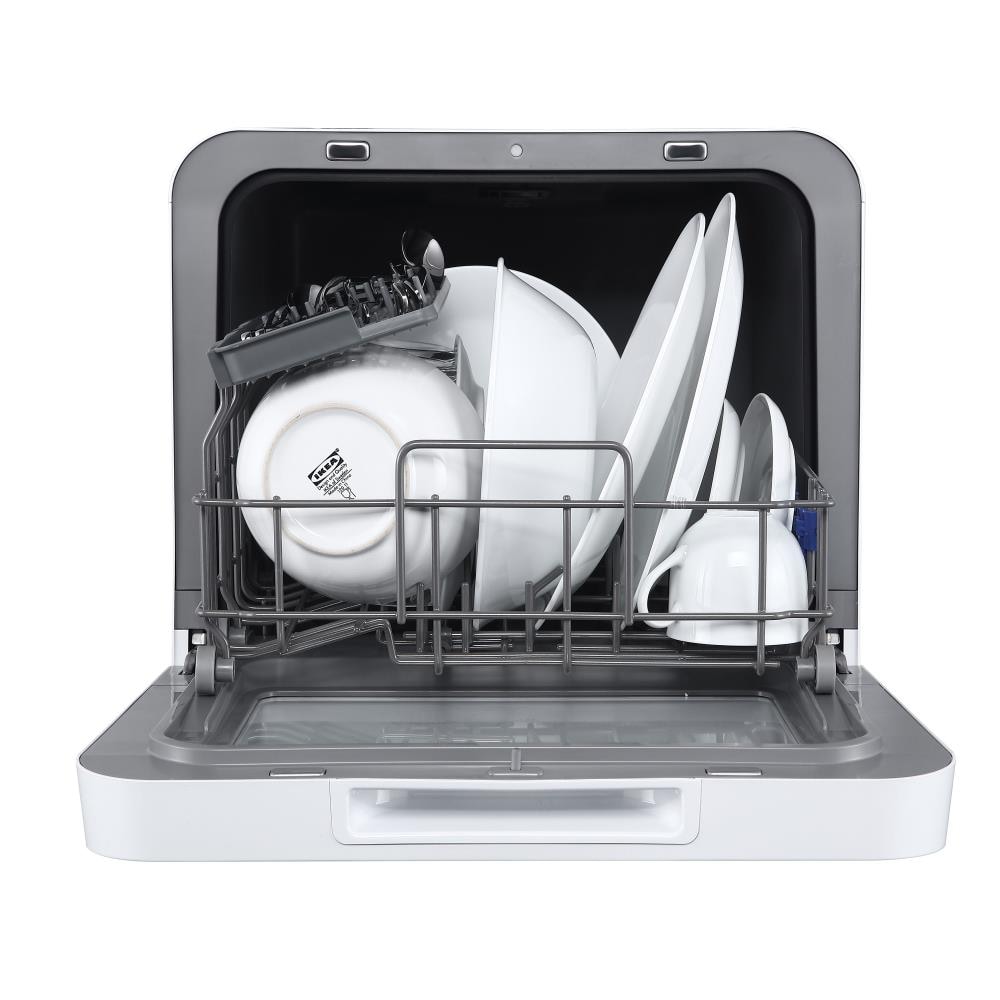 Lavavajillas portátil de mostrador Farberware Professional de 16.5 pulgadas (Blanco) Certificado ENERGY STAR, Nivel de ruido estándar de 62 decibelios FDW05ASBWHA