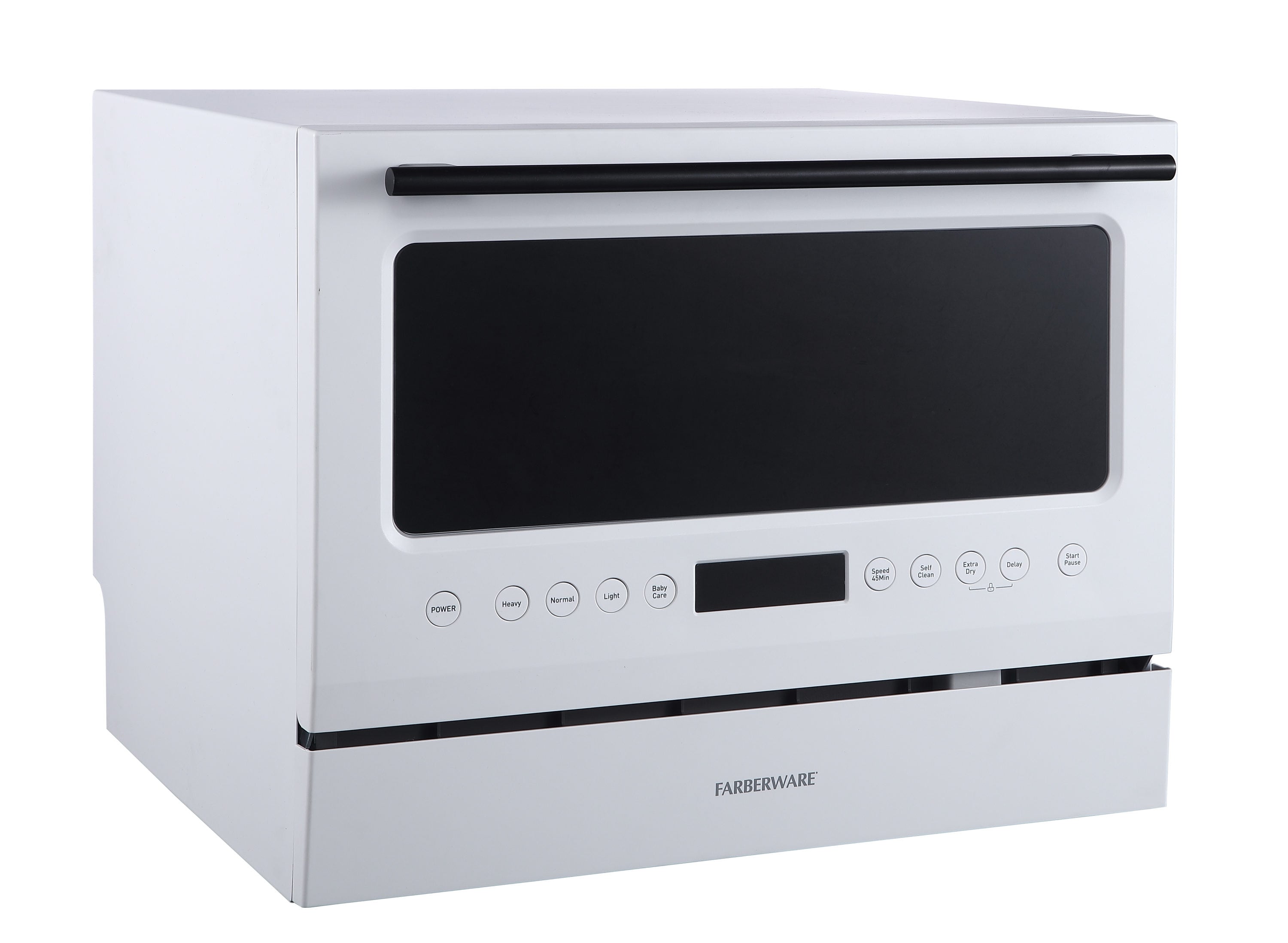 Lavavajillas portátil de mostrador Farberware Professional de 21.8 pulgadas (Blanco) Nivel de ruido estándar FCD06ASWWHC